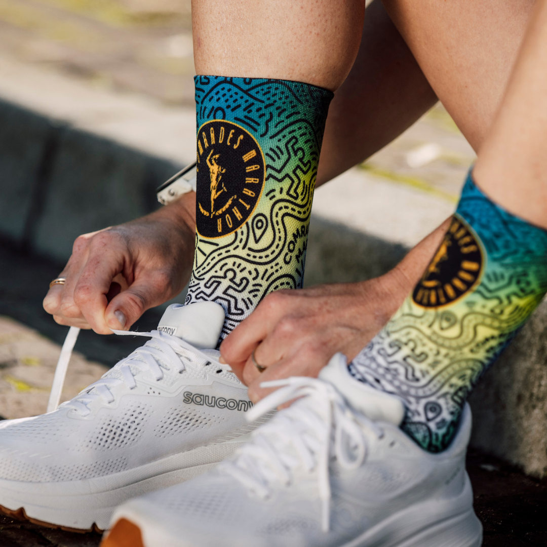 Comrades Marathon Sunrise Crew Socks