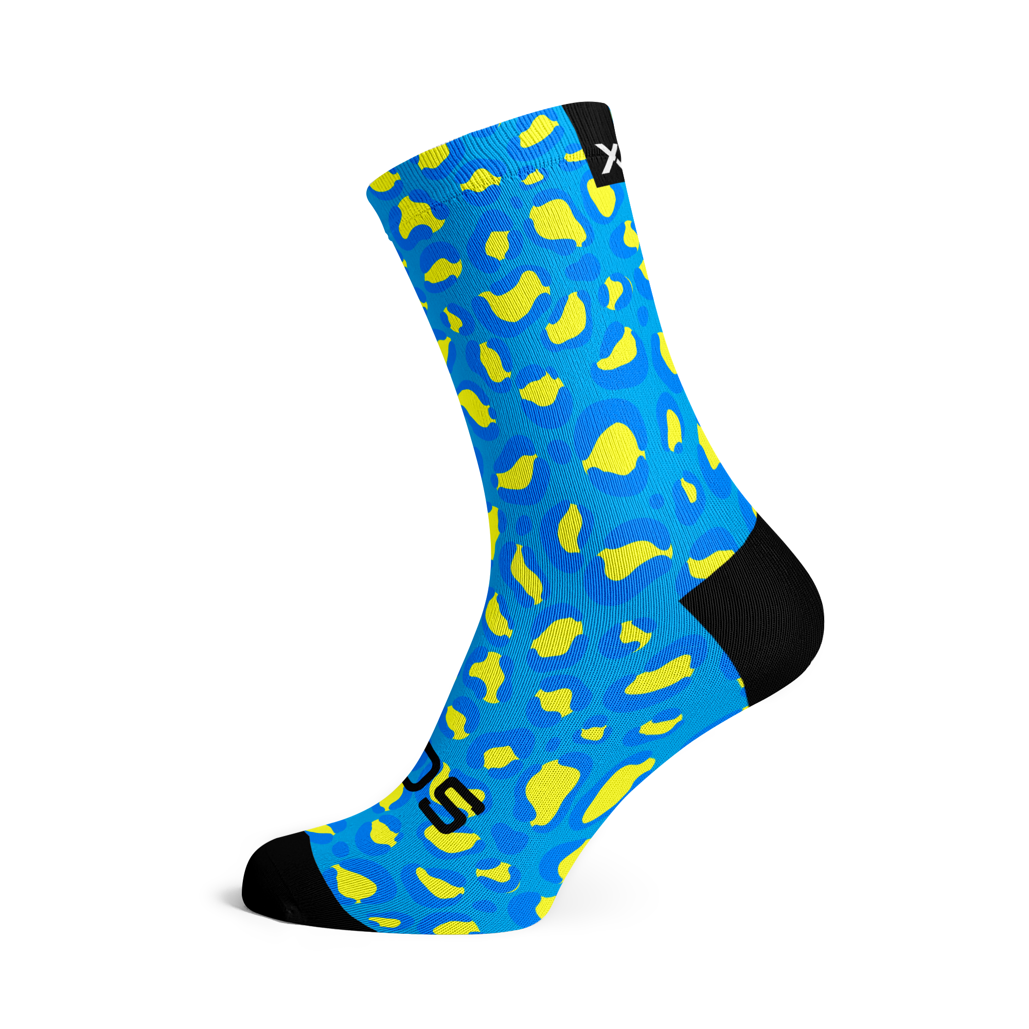 Blue Leopard Socks