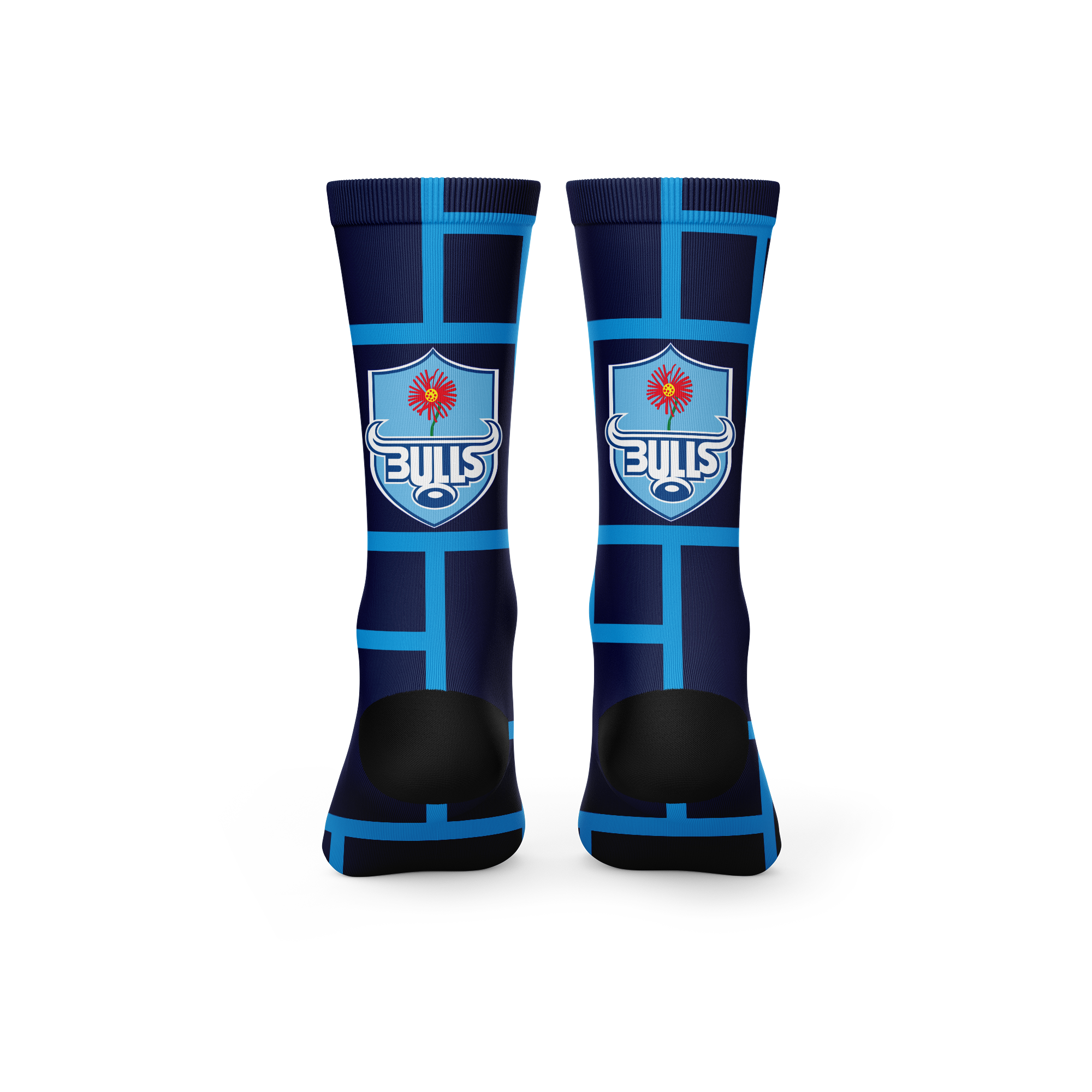 Bulls Square Rugby Crew Socks