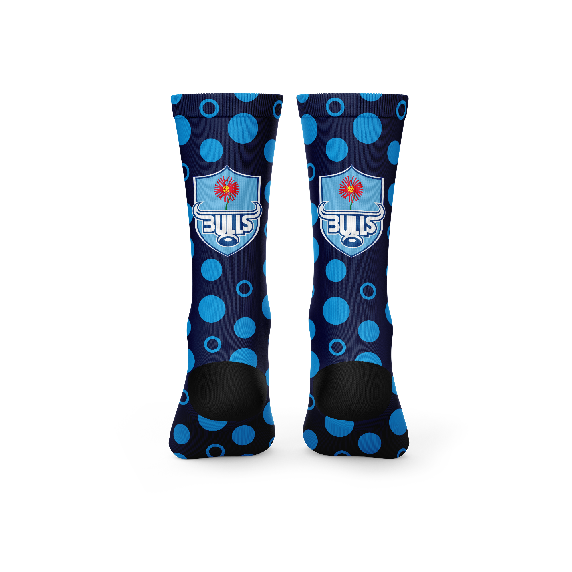 Bulls Polkadot Rugby Crew Socks