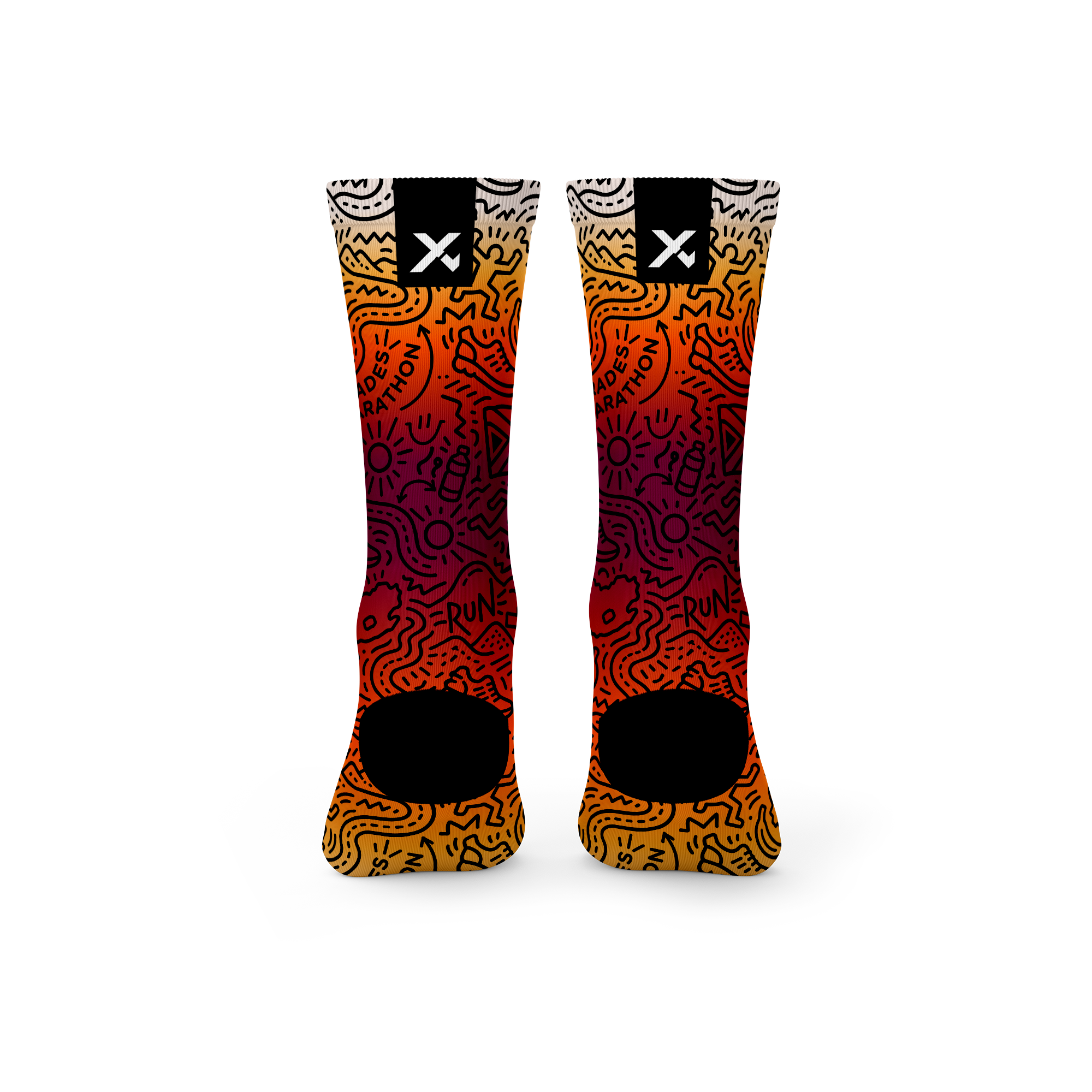 Comrades Marathon Sunset Crew Socks