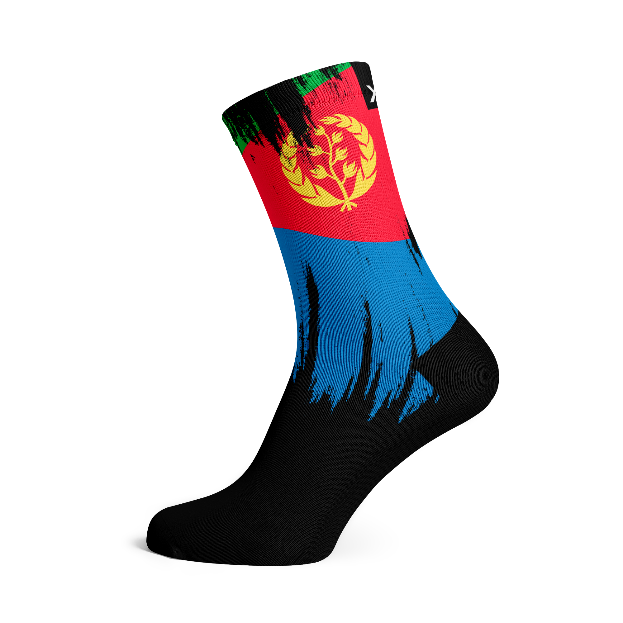 Eritrea Splash Flag Crew Socks