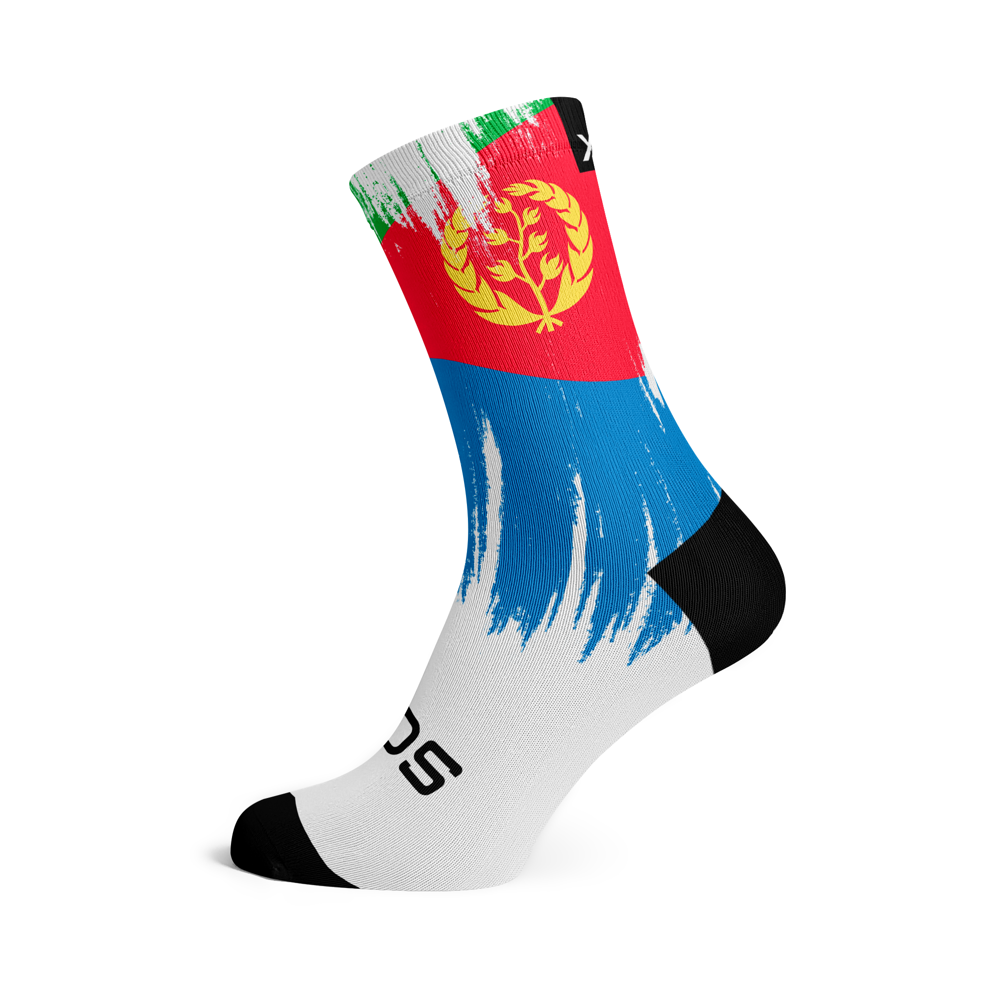 Eritrea Splash Flag Crew Socks