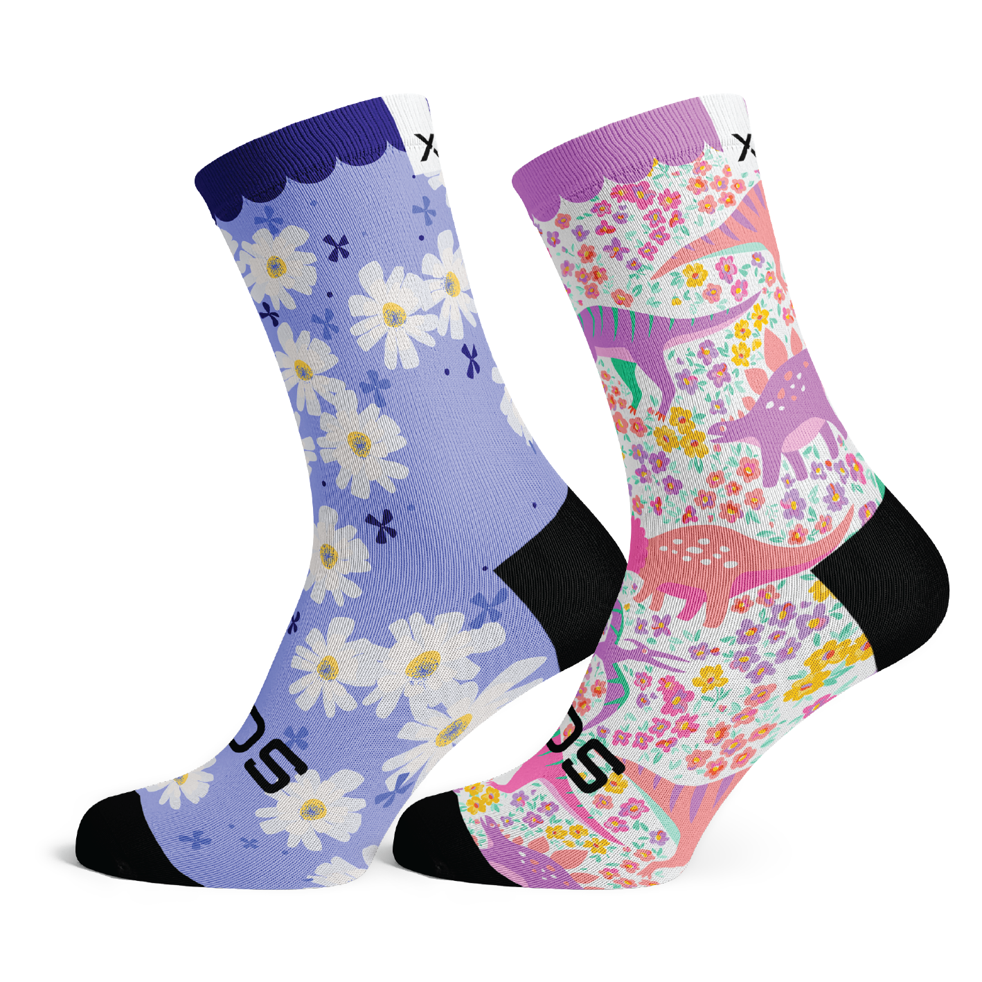 Wonderland & Garden Fairy Kids Crew Socks Combo