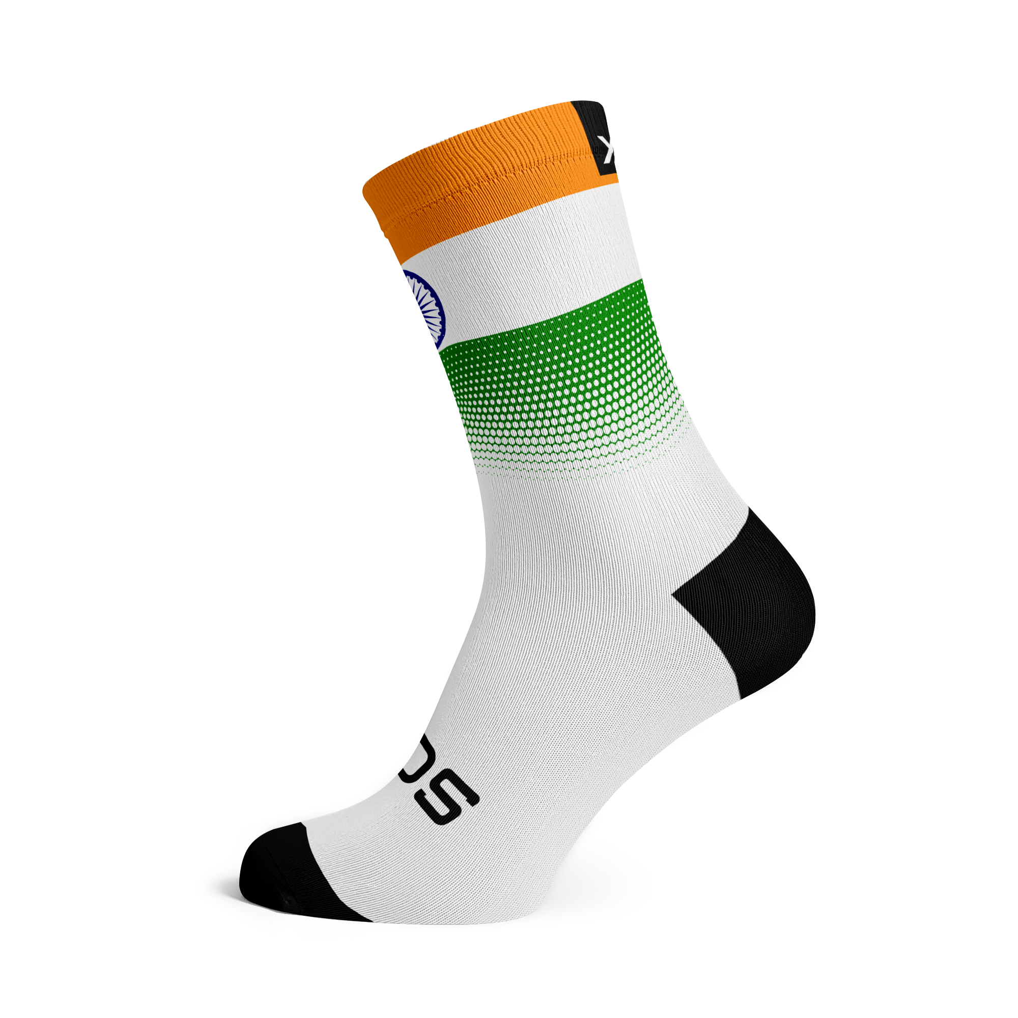 India Flag Crew Socks