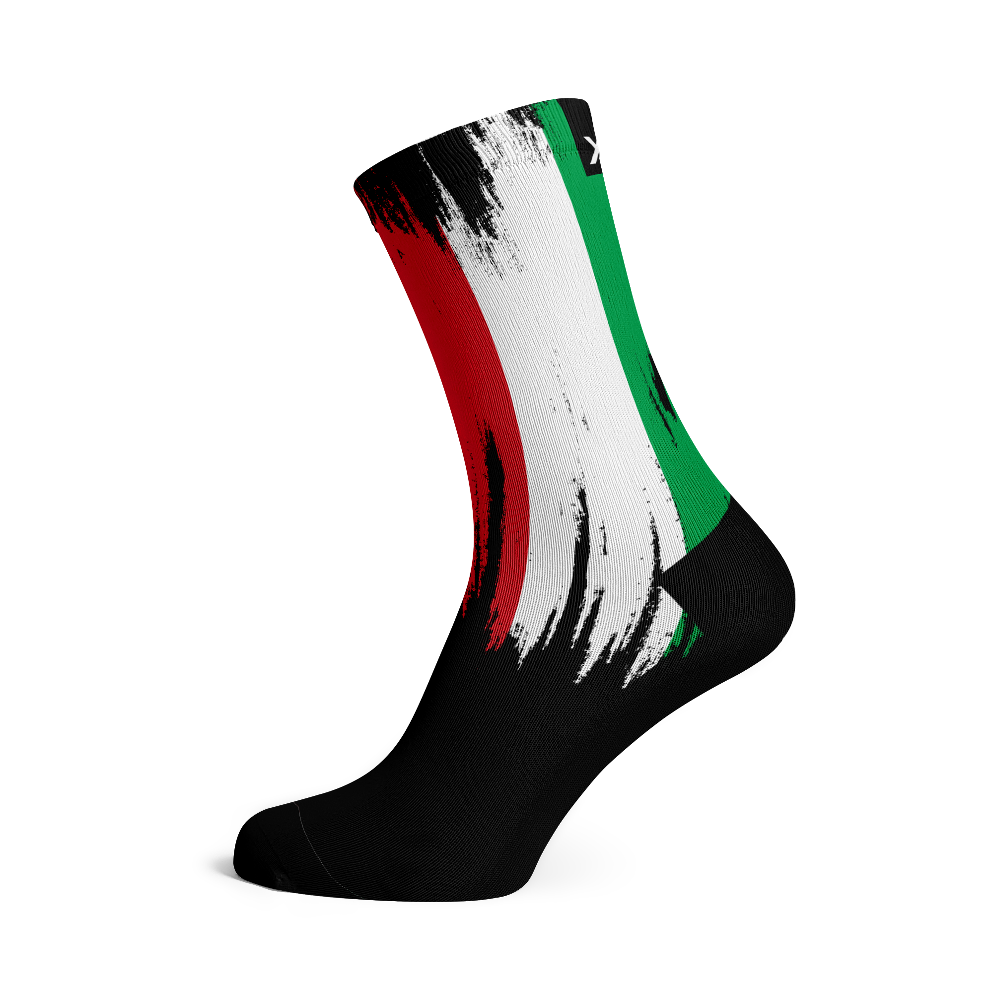 Italy Splash Flag Crew Socks
