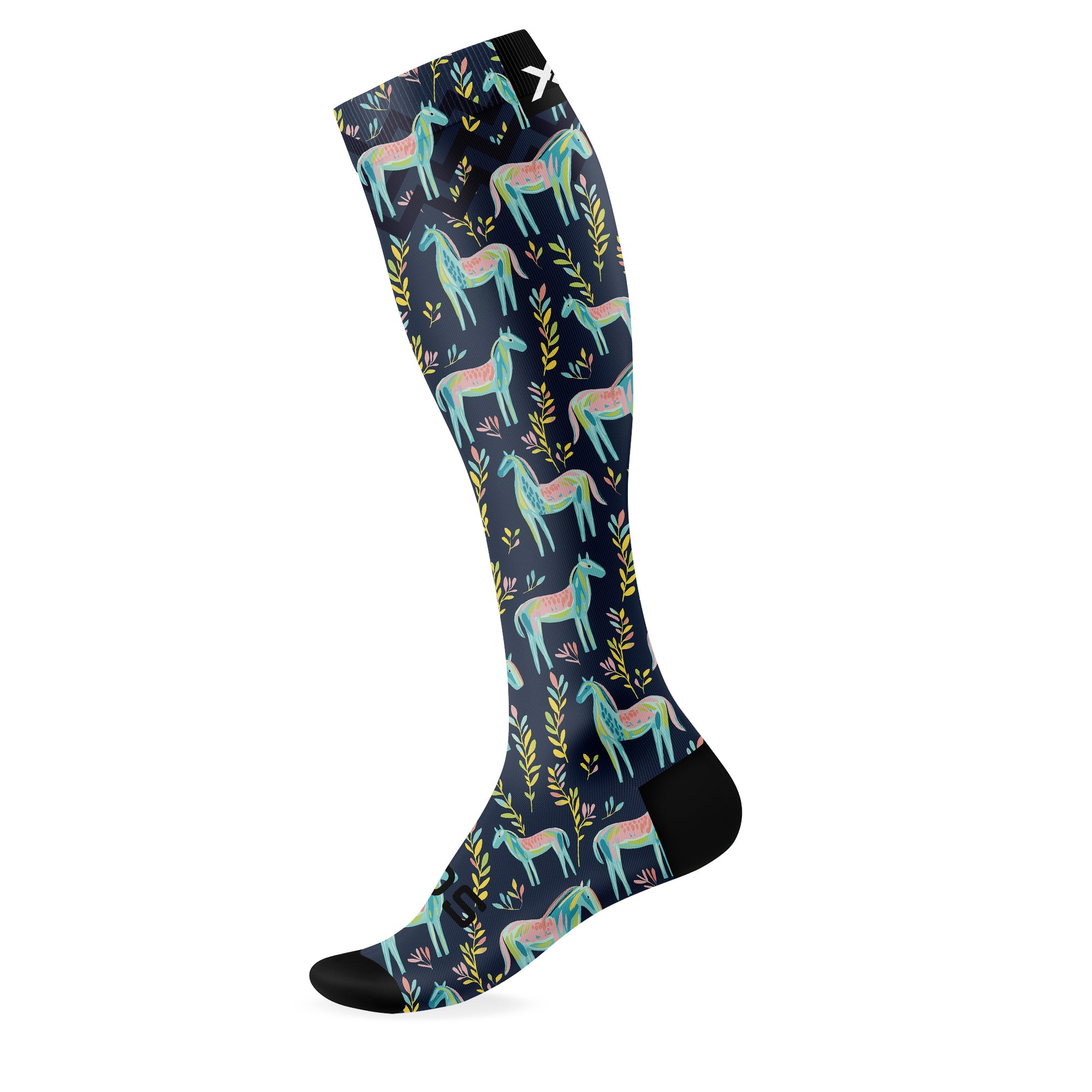 Dark Meadow Equestrian Knee High Socks