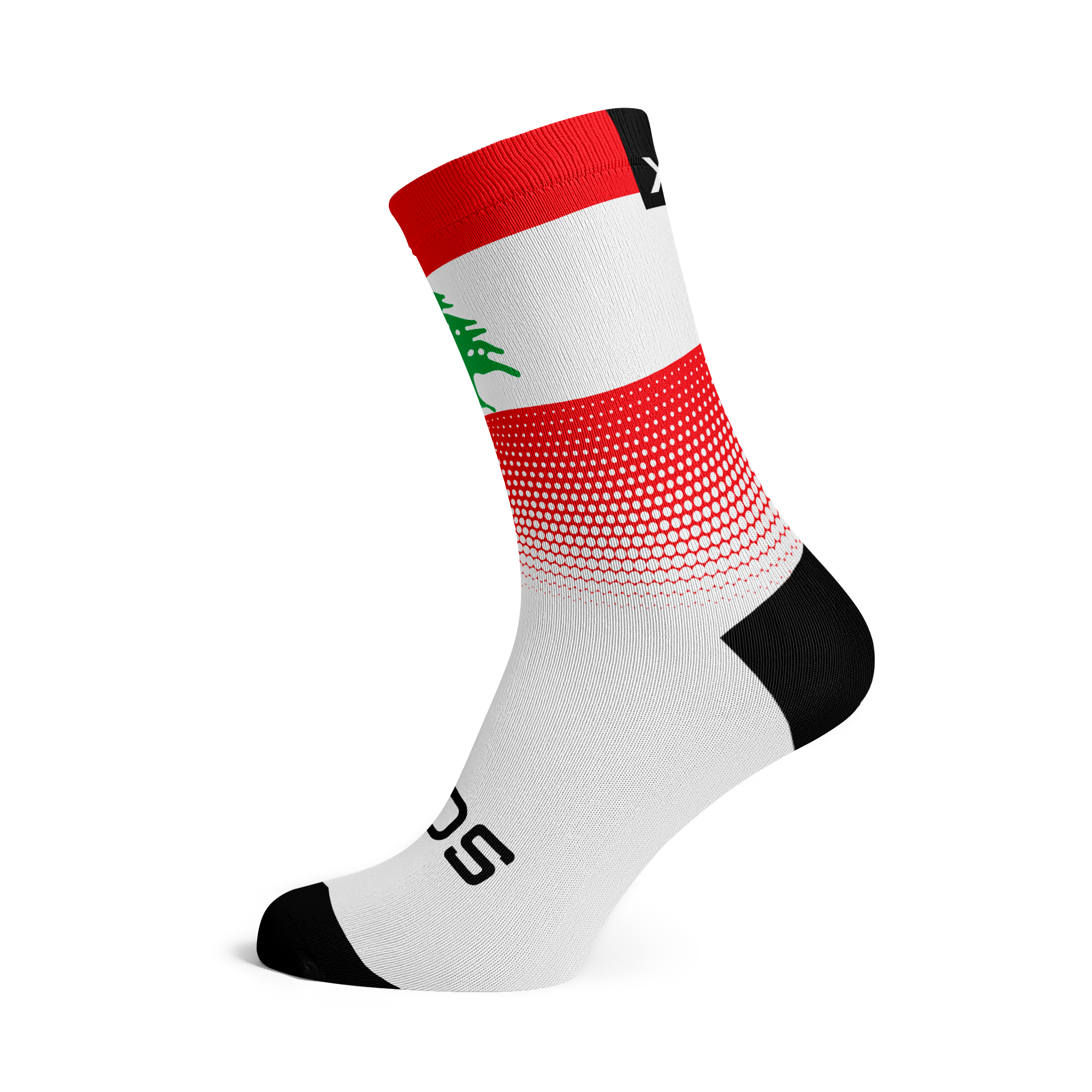 Lebanon Flag Crew Socks