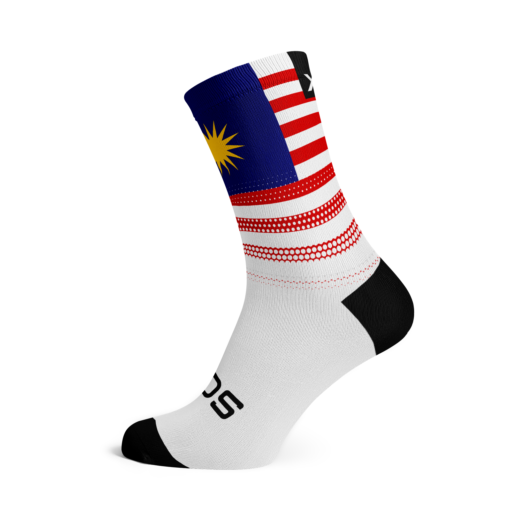 Malaysia Flag Crew Socks