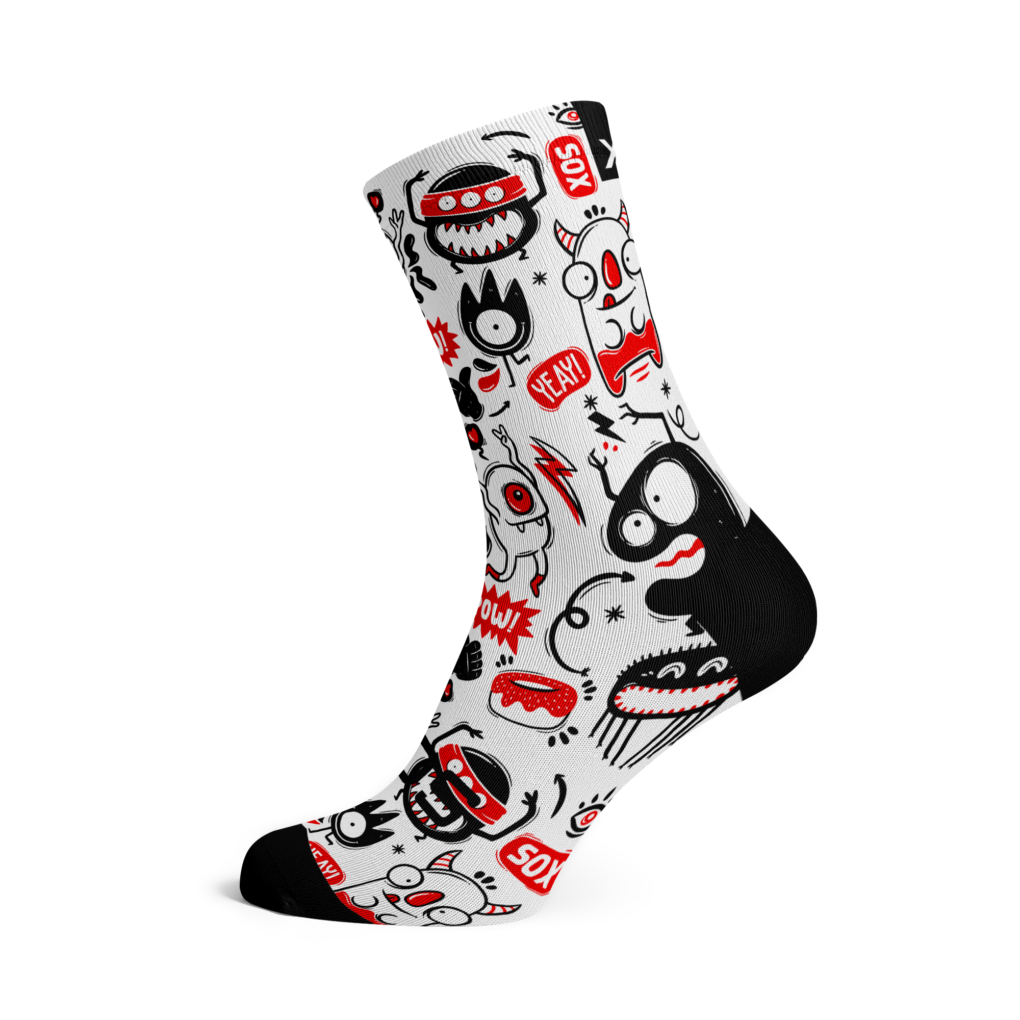 Monster Casual Crew Socks