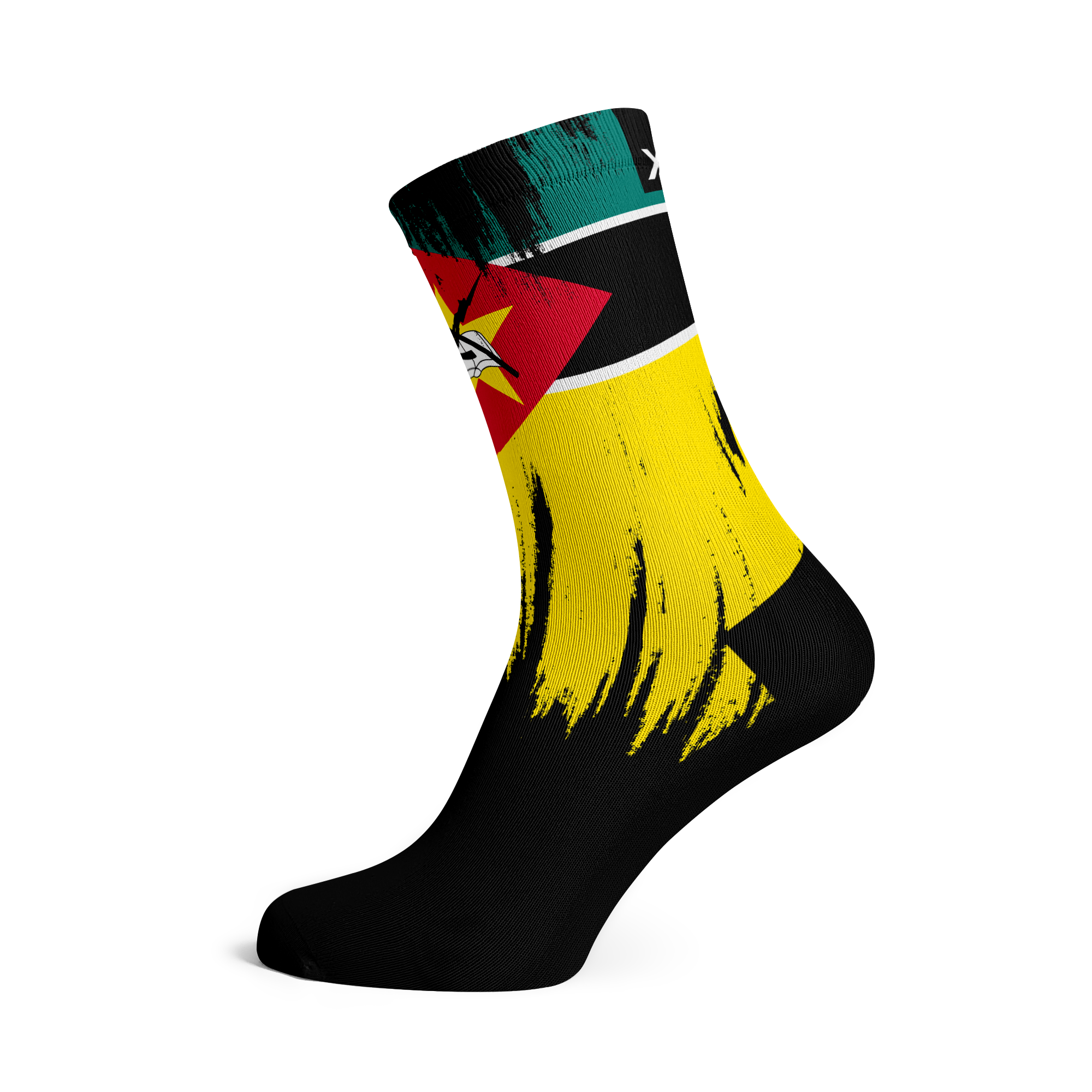 Mozambique Splash Flag Crew Socks