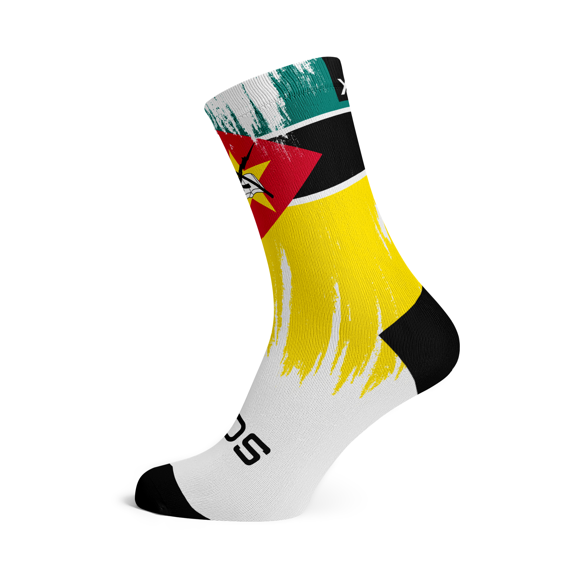 Mozambique Splash Flag Crew Socks