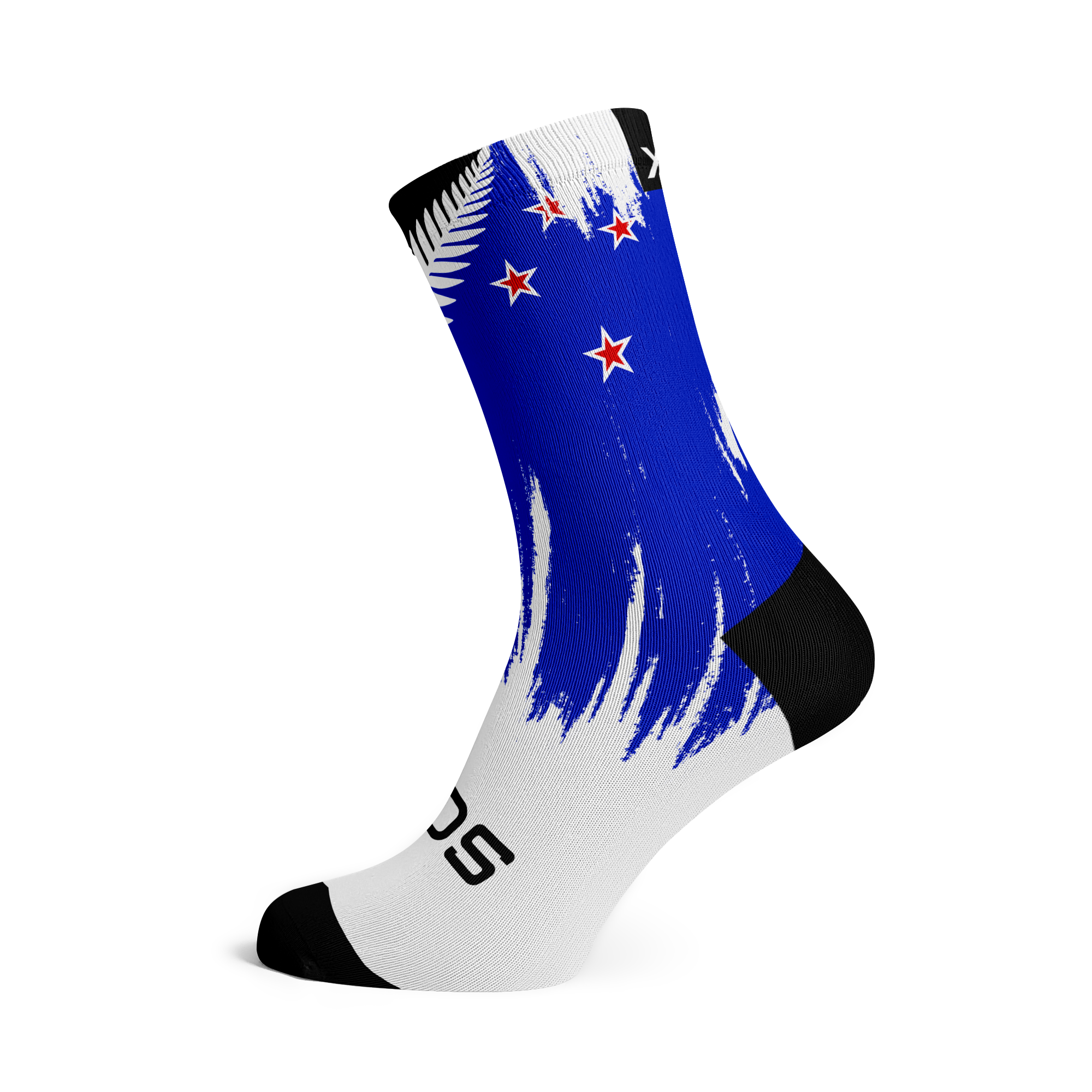 New Zealand Silver Fern Splash Crew Socks