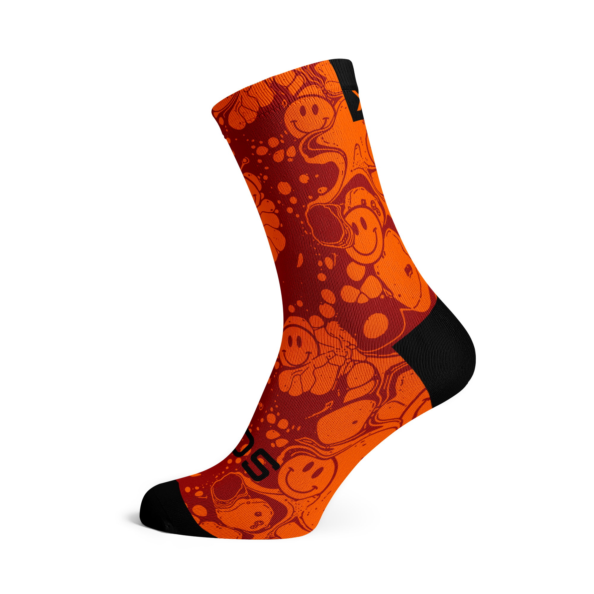 Neon Slide Orange Socks