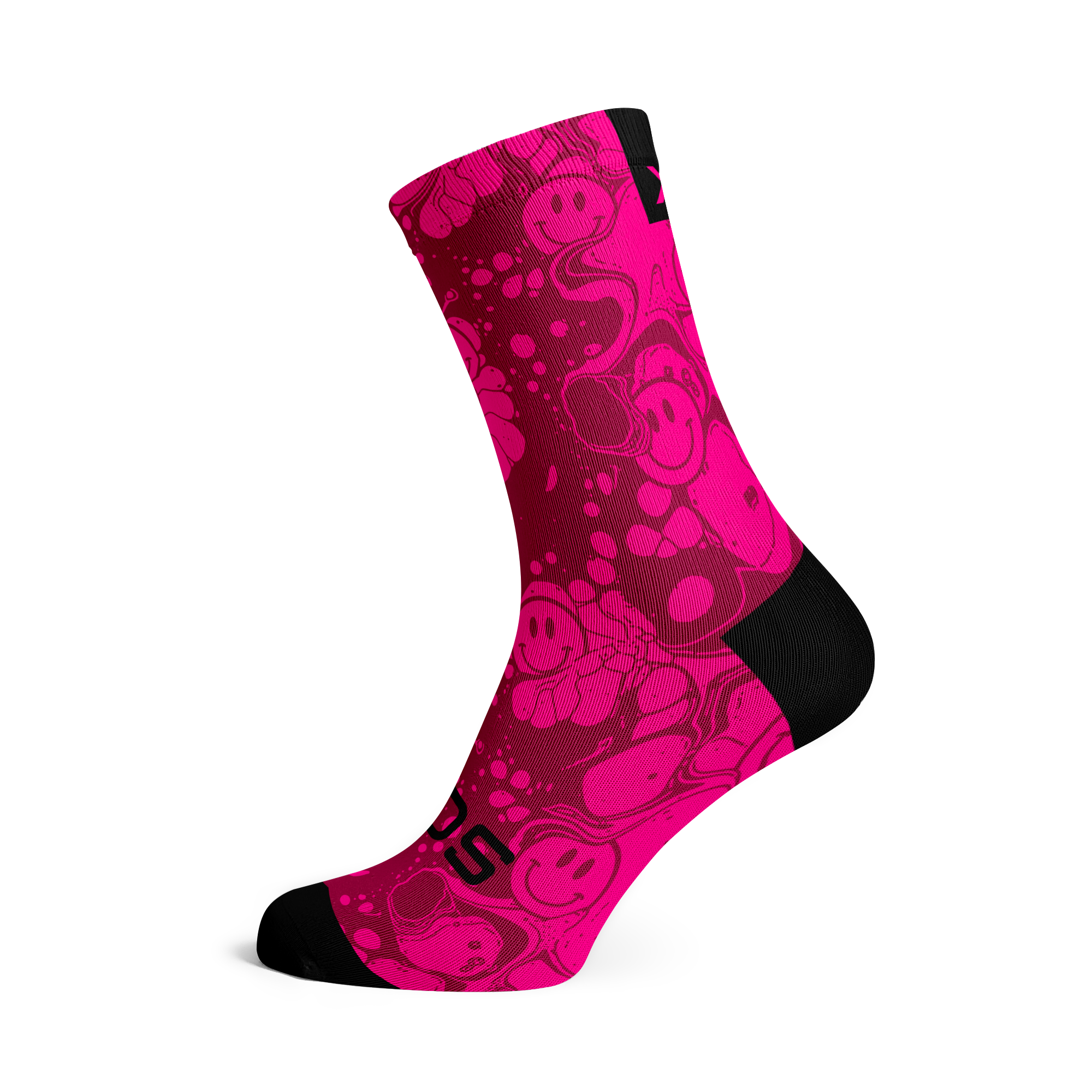 Neon Slide Pink Socks