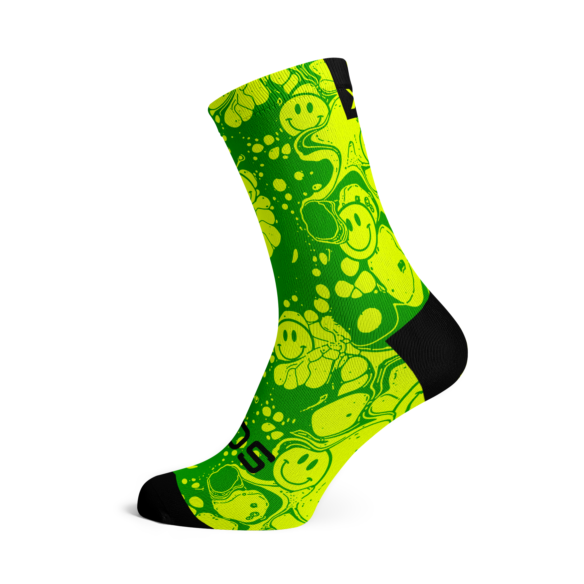 Neon Slide Yellow Socks