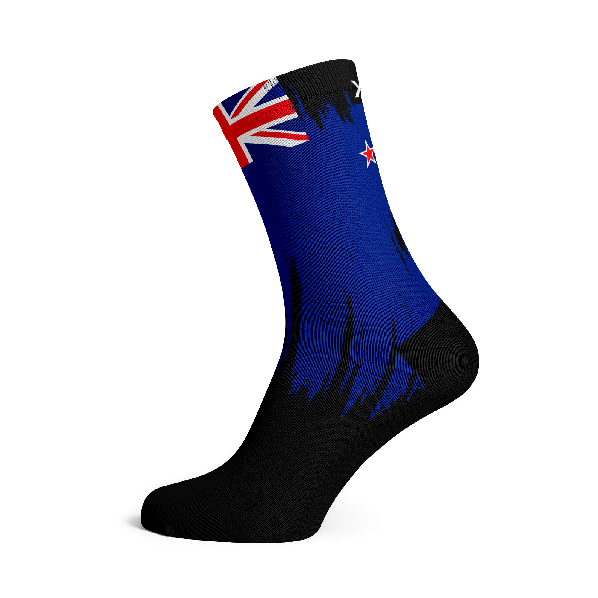 New Zealand Splash Flag Crew Socks