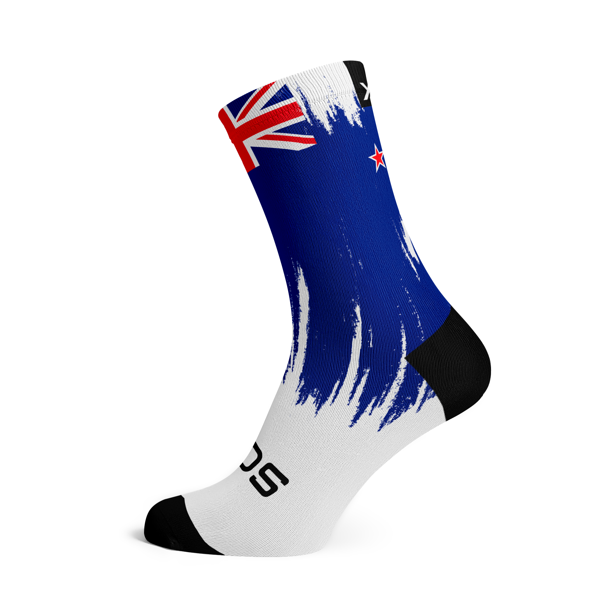 New Zealand Splash Flag Crew Socks
