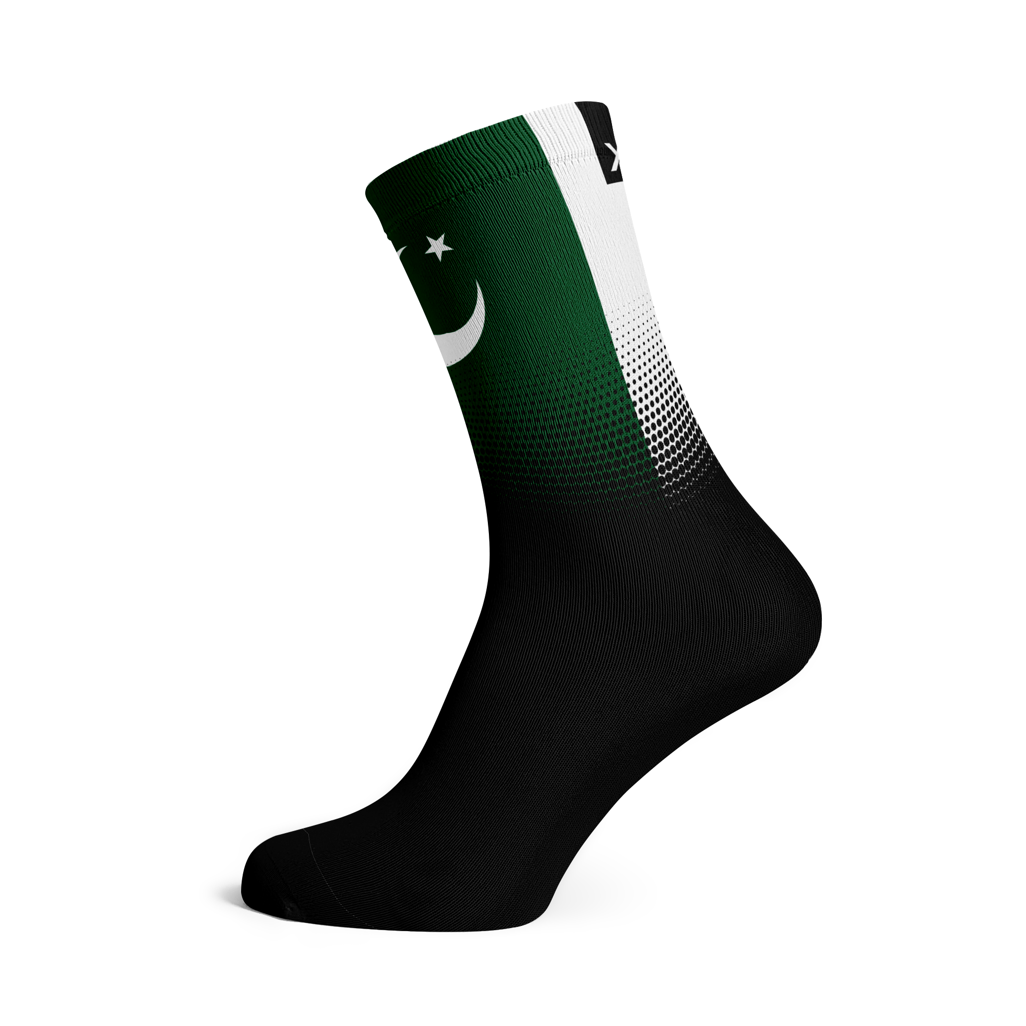 Pakistan Flag Crew Socks
