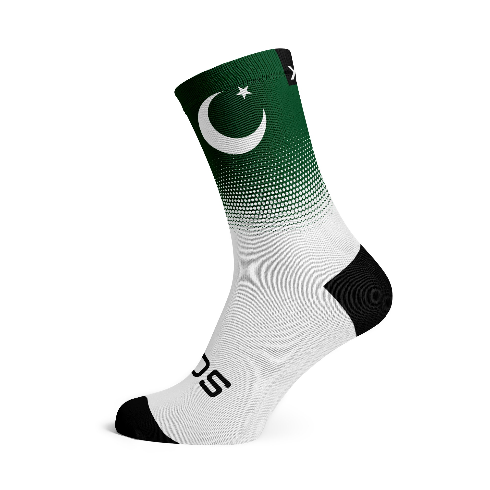 Pakistan Flag Crew Socks