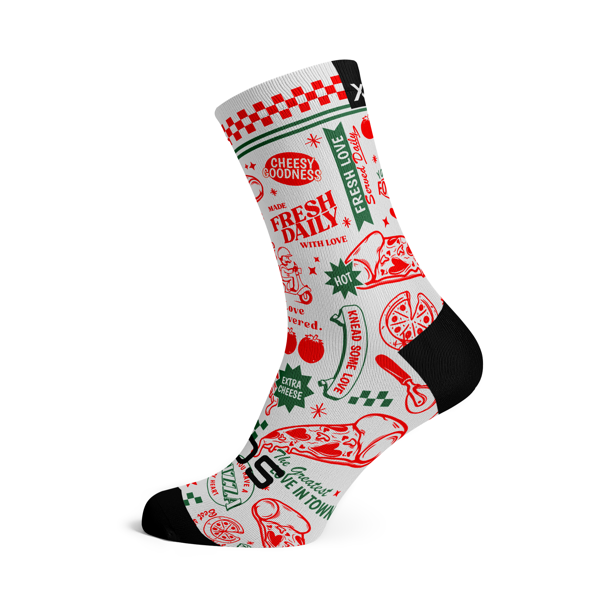 Pizza My Heart Casual Crew Socks