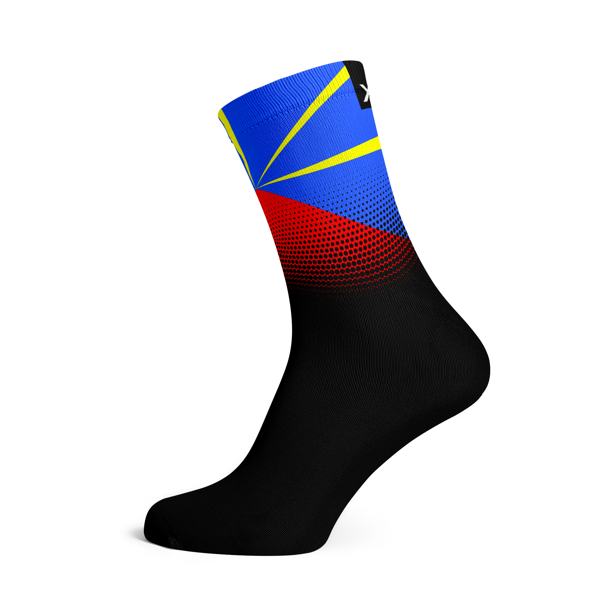 Reunion Island Flag Crew Socks