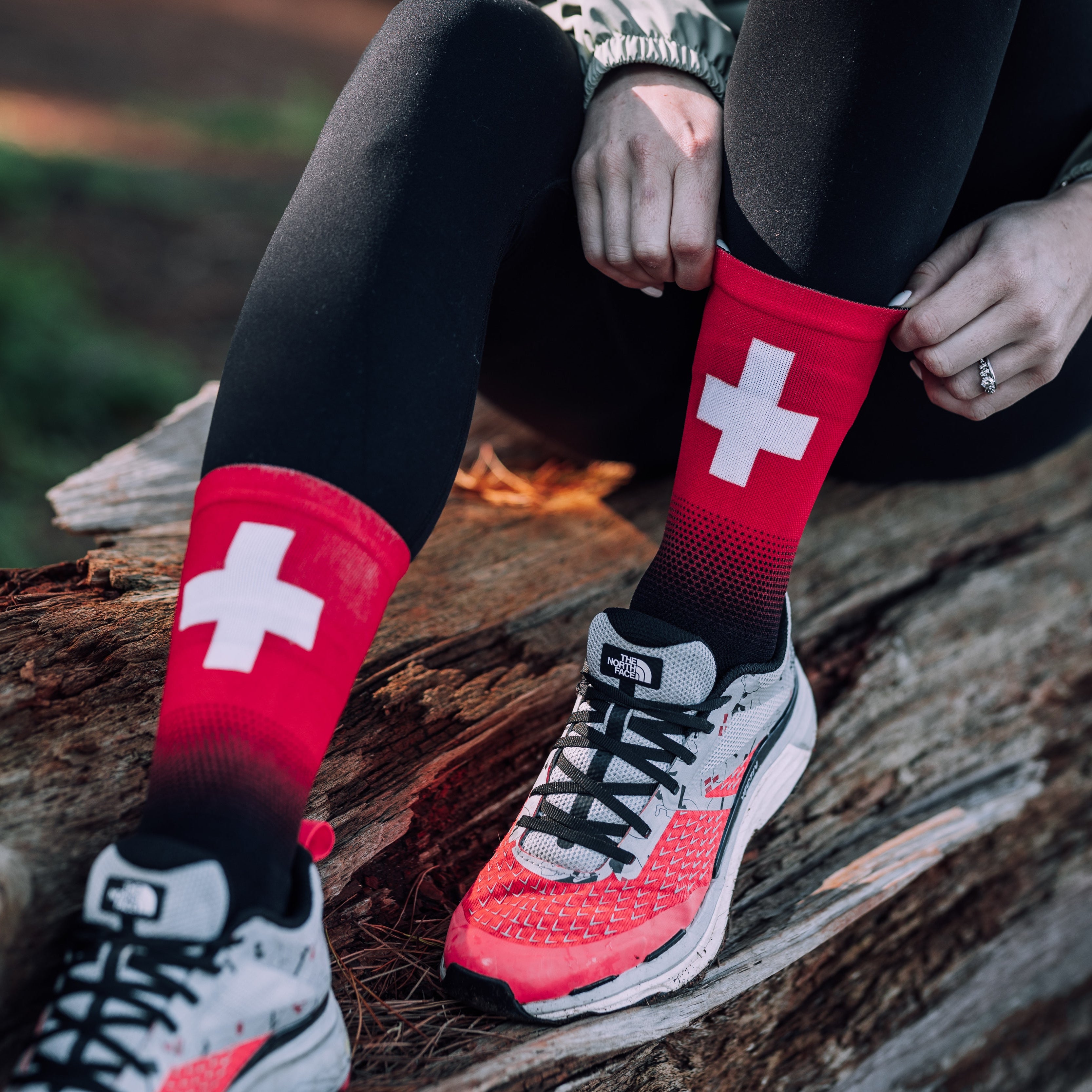 Switzerland Flag Crew Socks