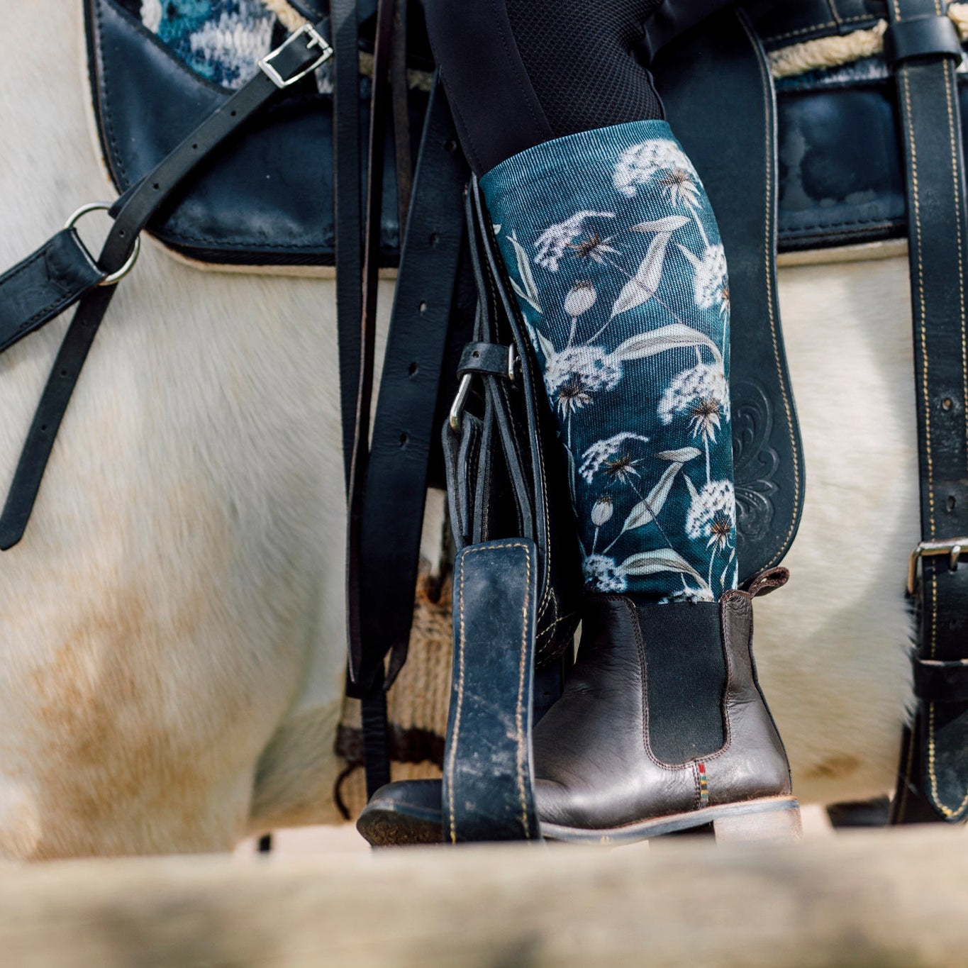 Dandelion Dreams Equestrian Knee High Socks