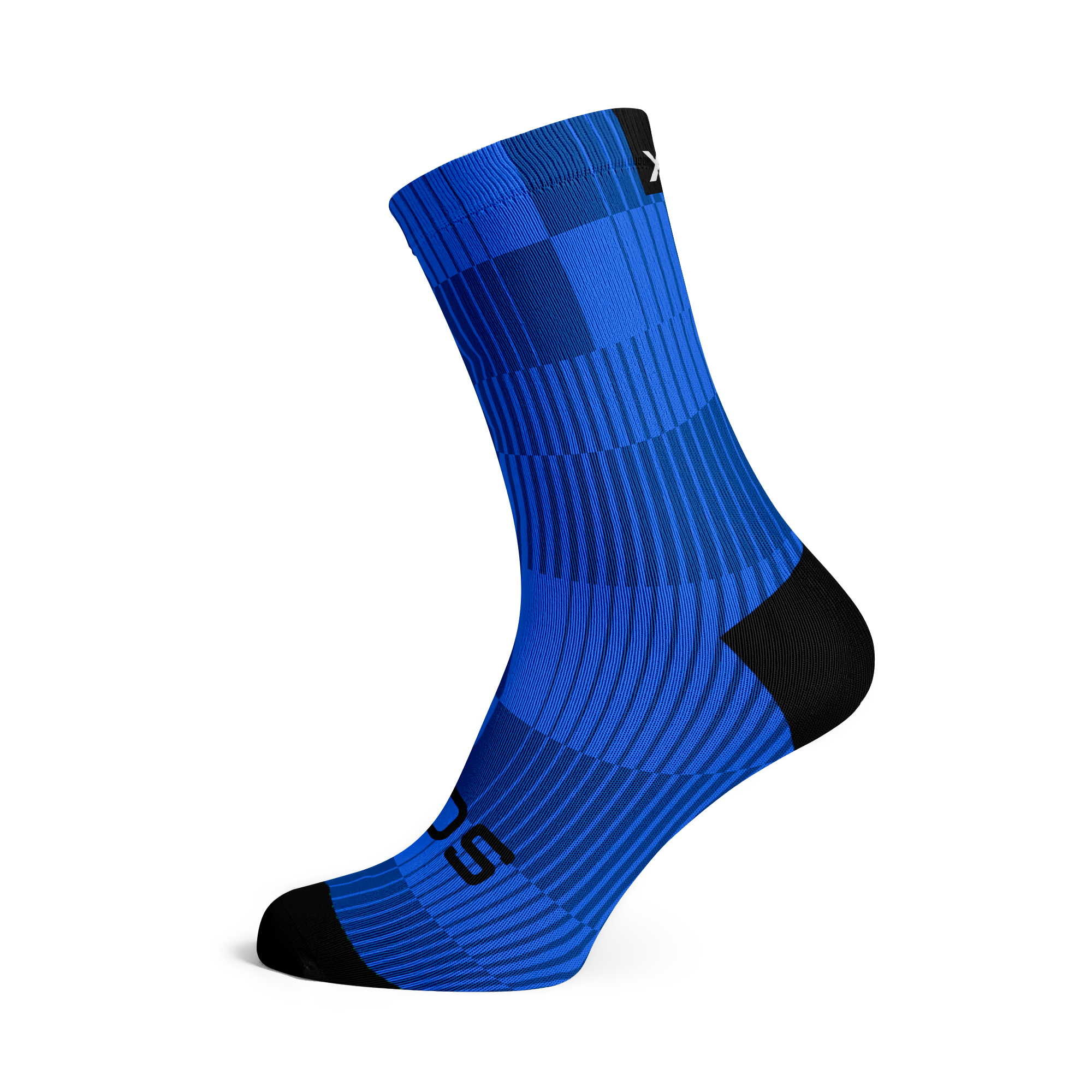 Slight Blue Minimalist Crew Socks