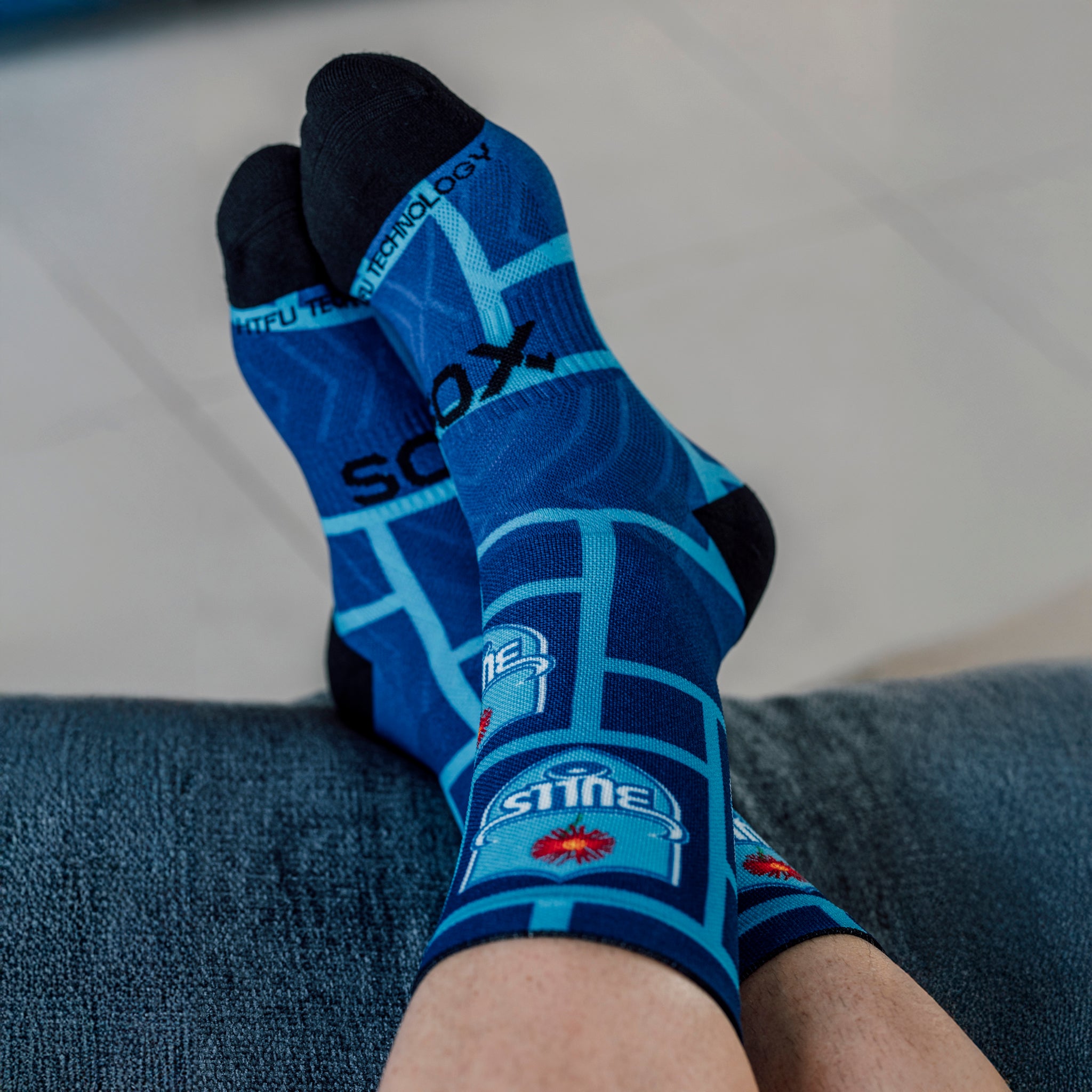 Bulls Square Rugby Crew Socks