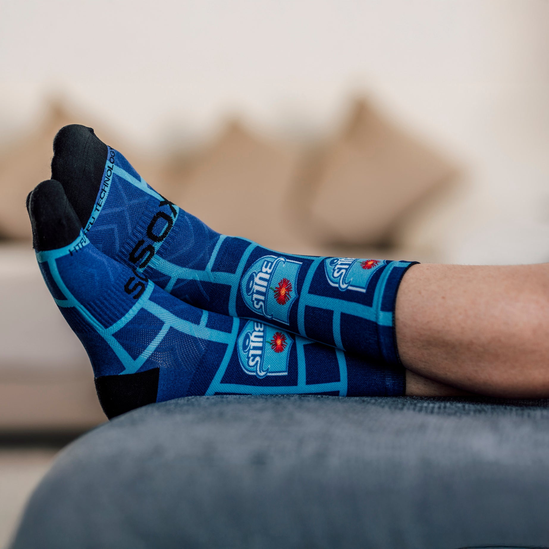 Bulls Square Rugby Crew Socks