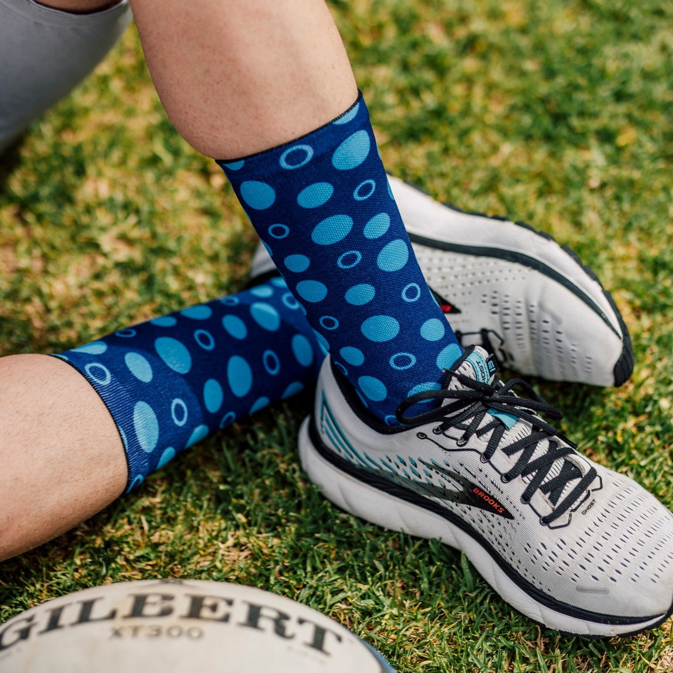 Bulls Polkadot Rugby Crew Socks