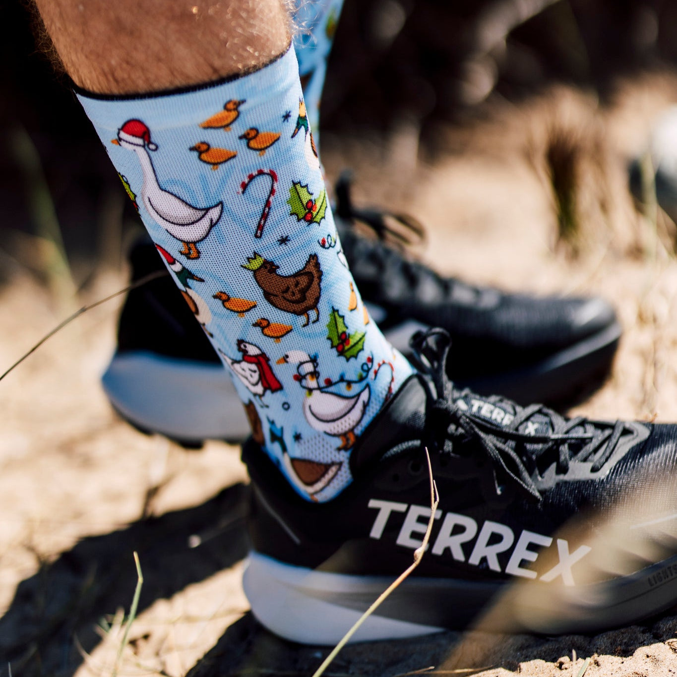 Festive Flock Crew Socks