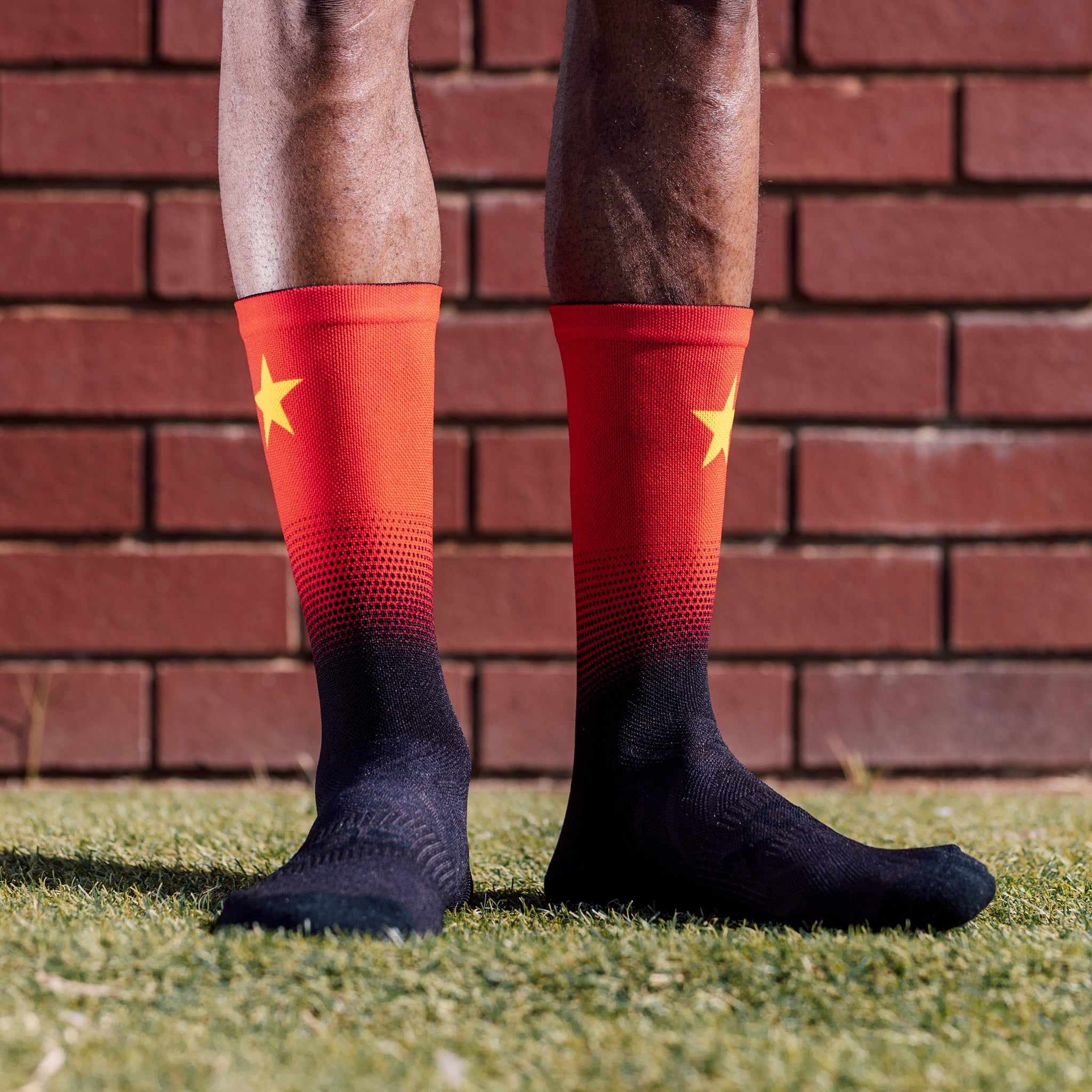 China Flag Crew Socks