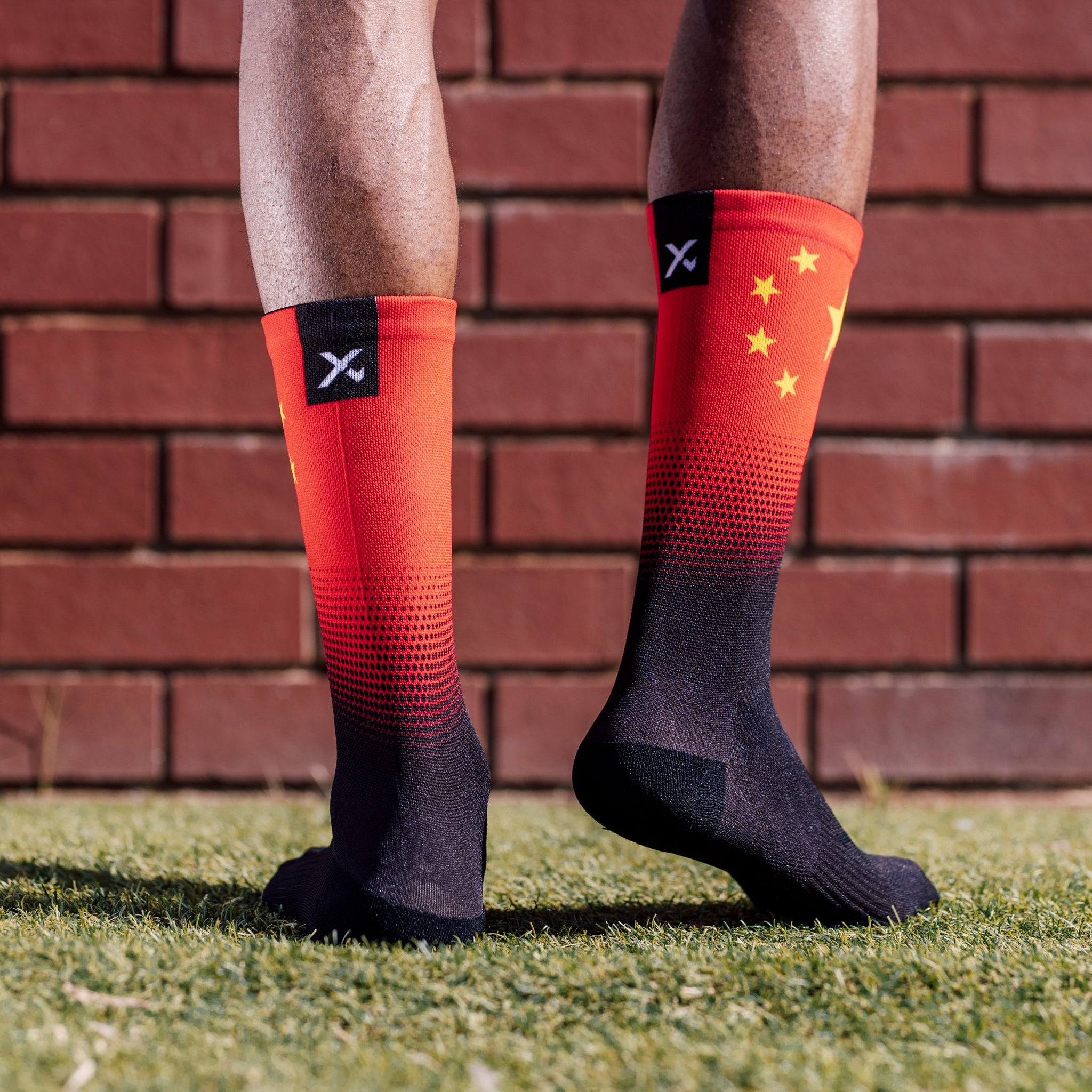 China Flag Crew Socks