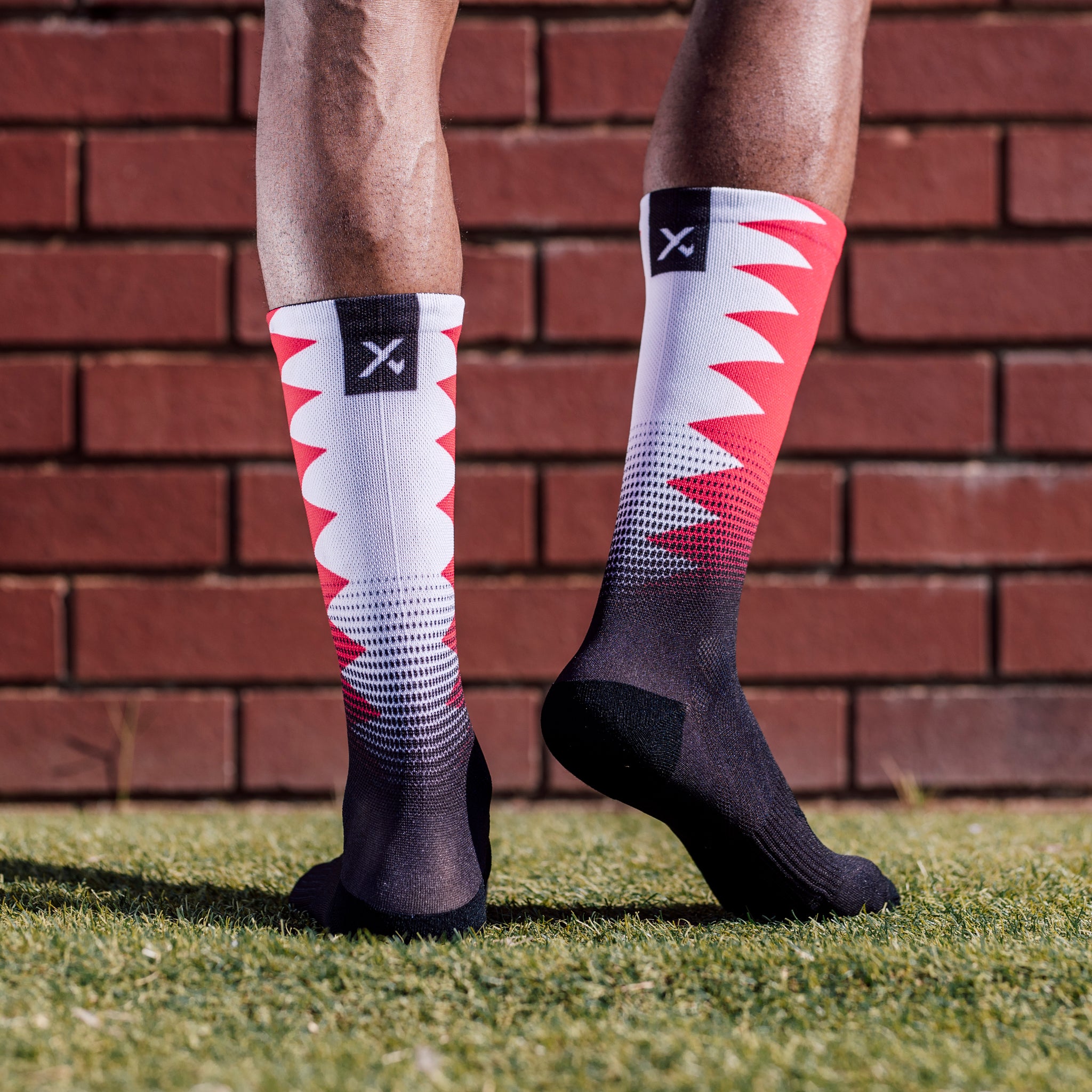 Qatar Flag Crew Socks