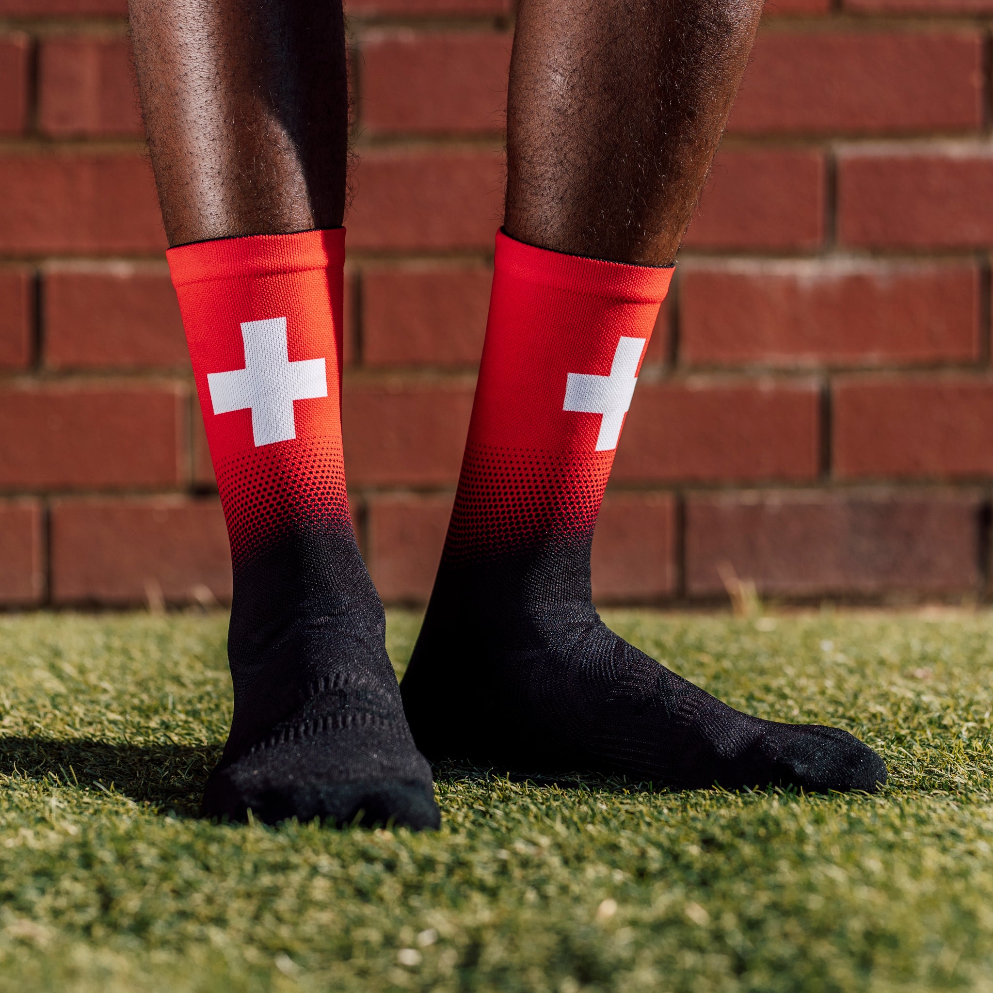 Switzerland Flag Crew Socks