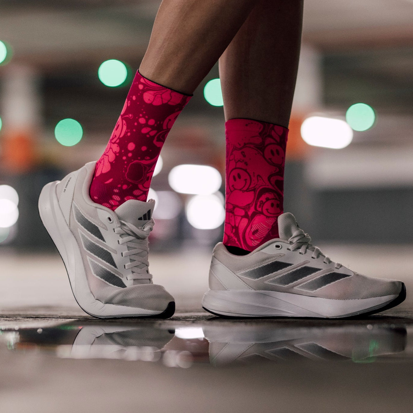 Neon Slide Pink Socks