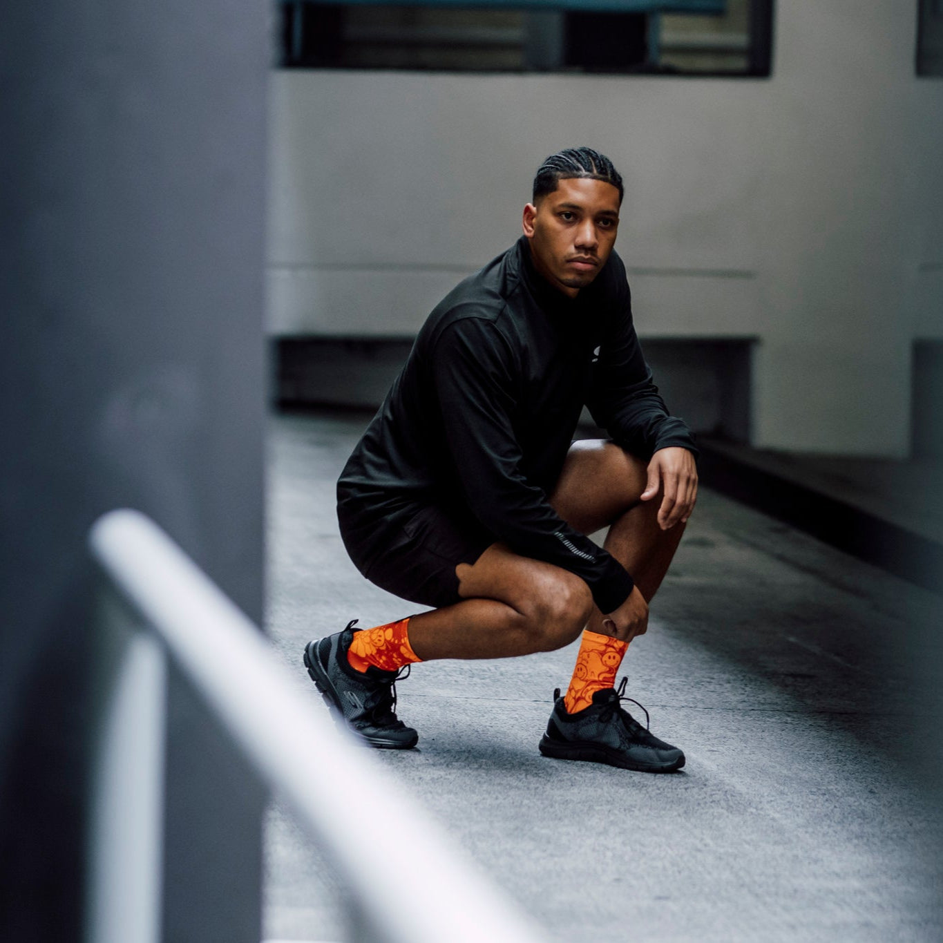 Neon Slide Orange Socks