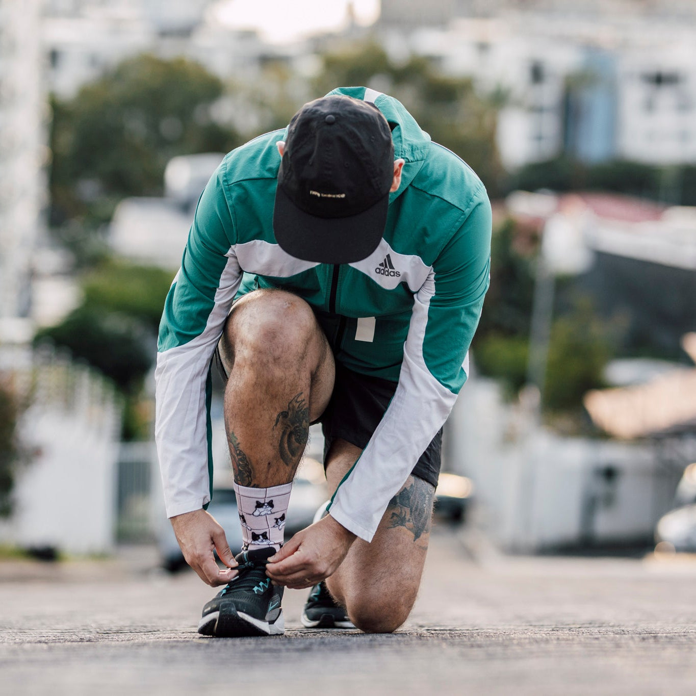 Peekaboo Paws Active Crew Socks