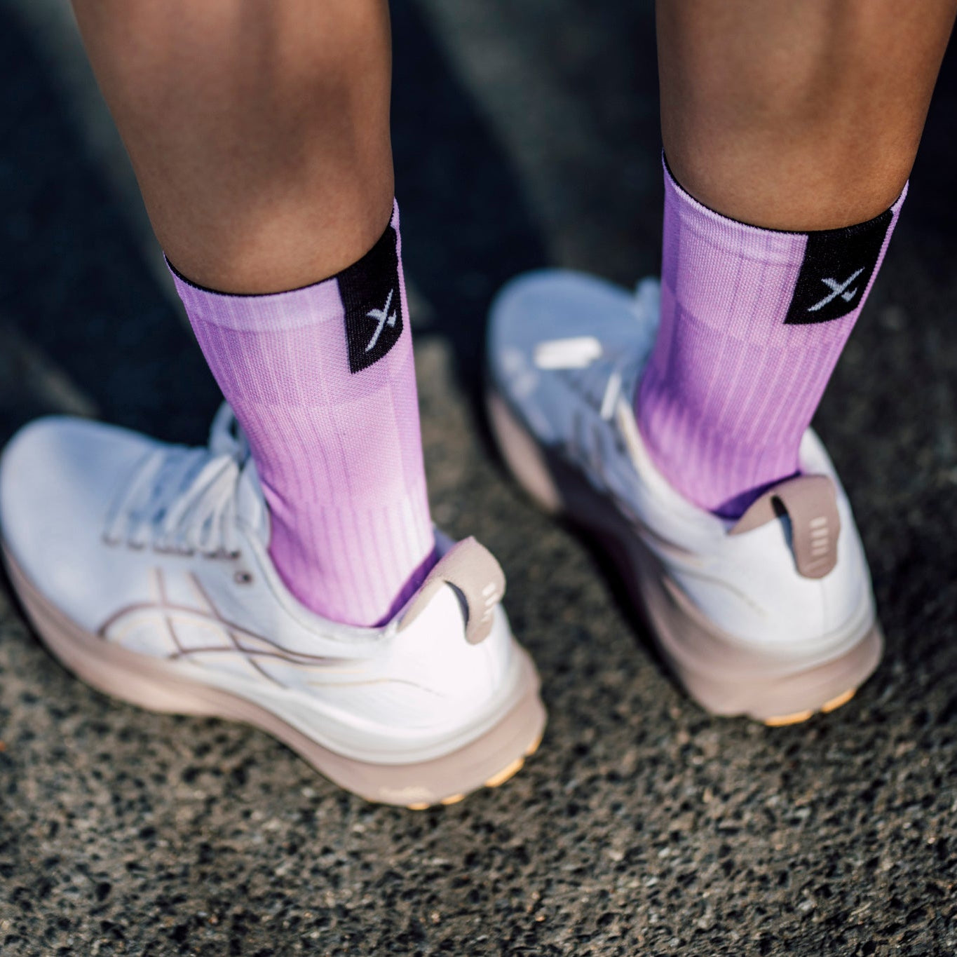 Slight Lilac Minimalist Crew Socks