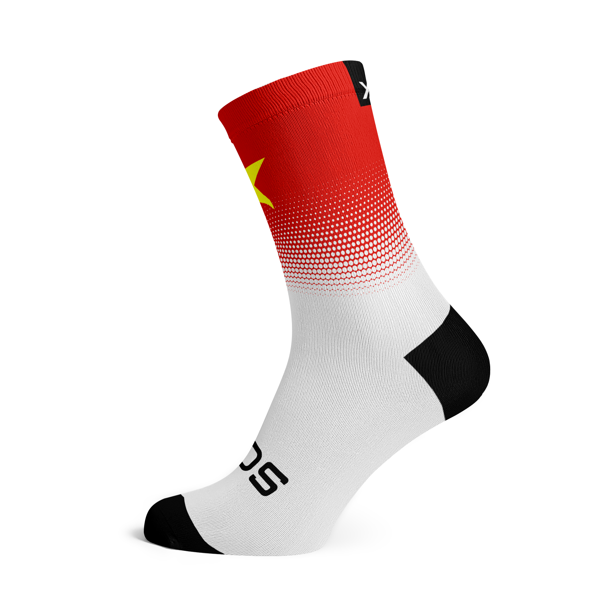 Vietnam Flag Crew Socks