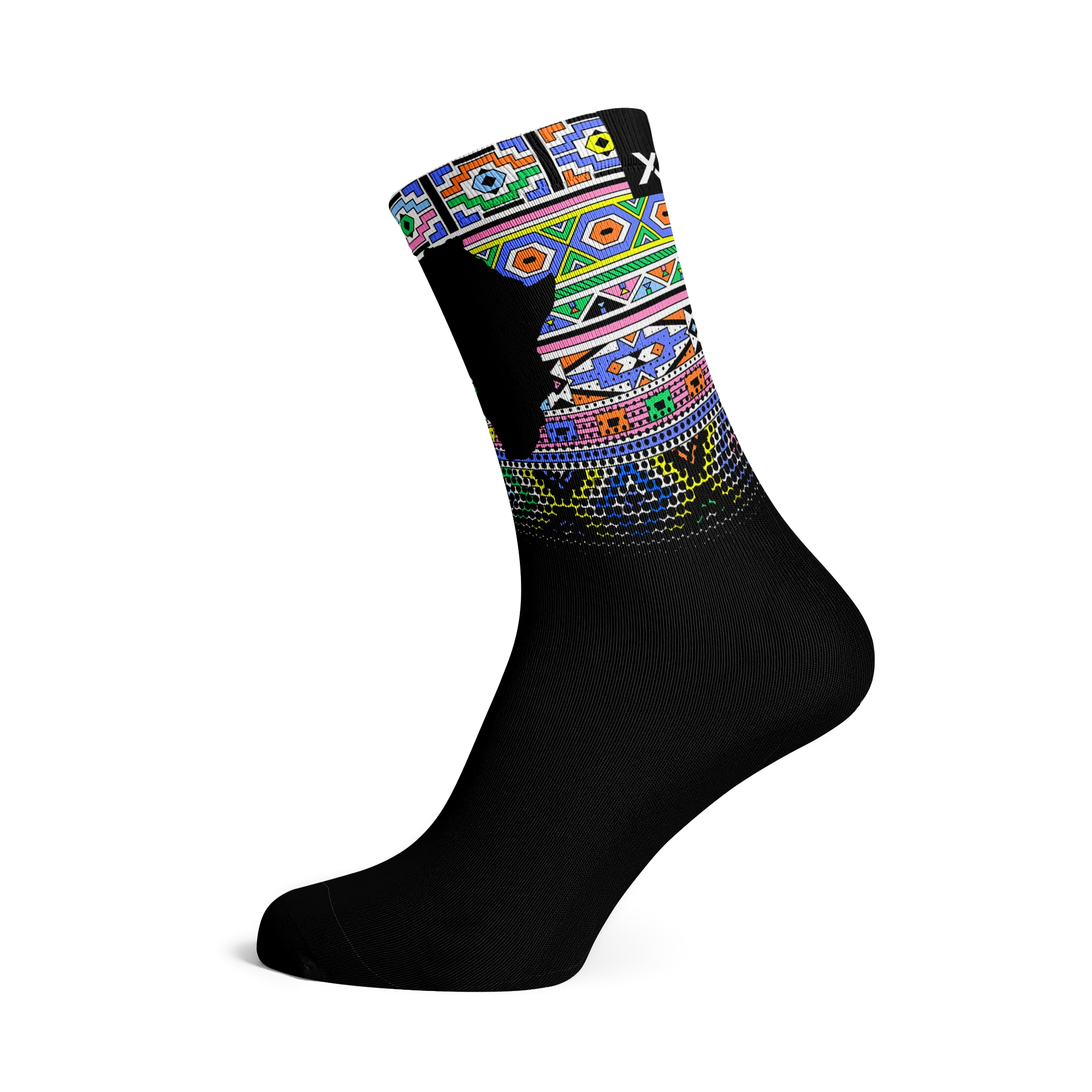 Africa Flag Casual Crew Socks