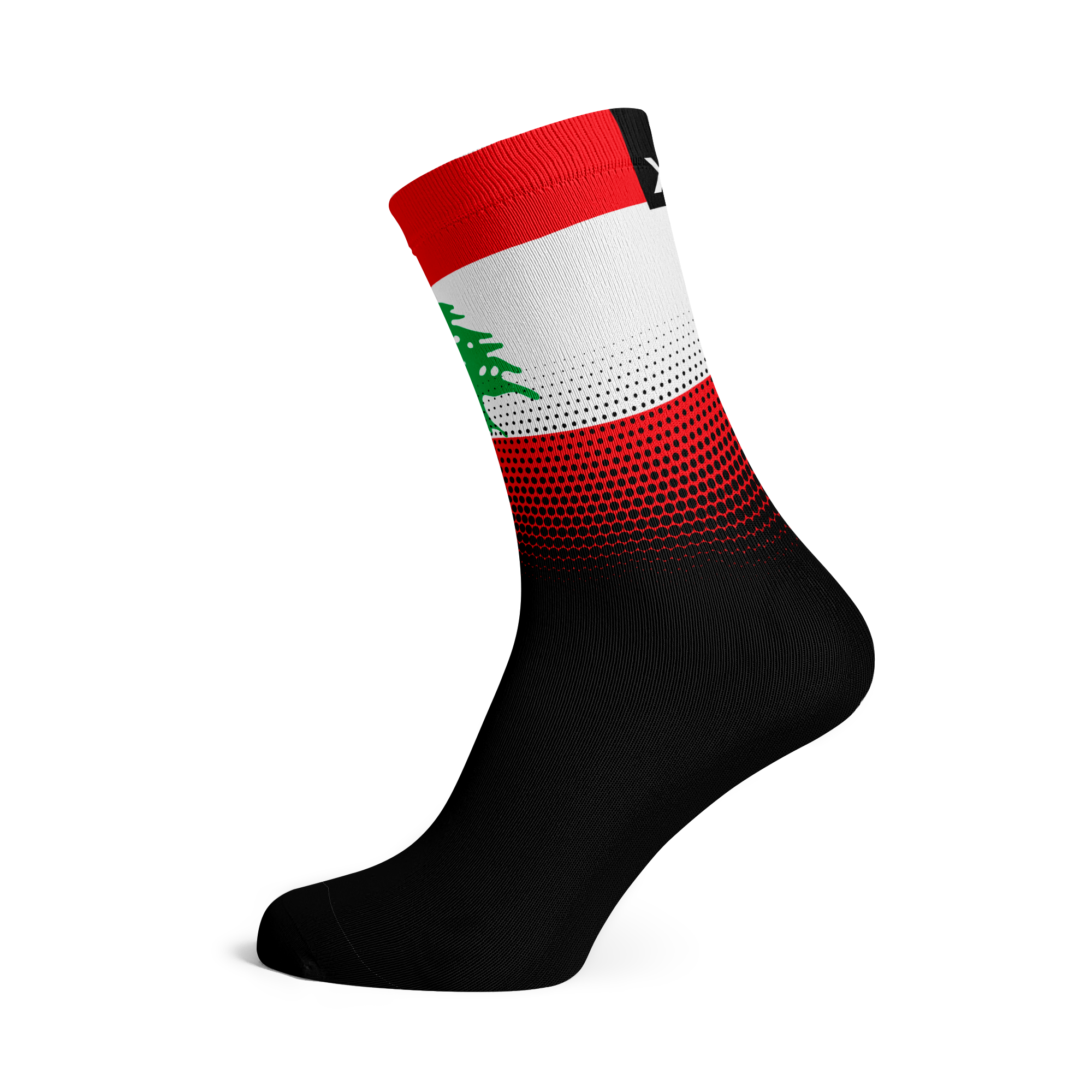 Lebanon Flag Crew Socks