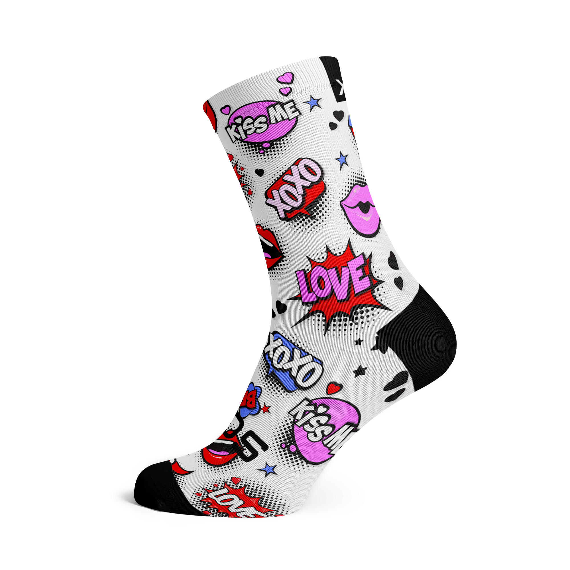 Love Struck Casual Crew Socks