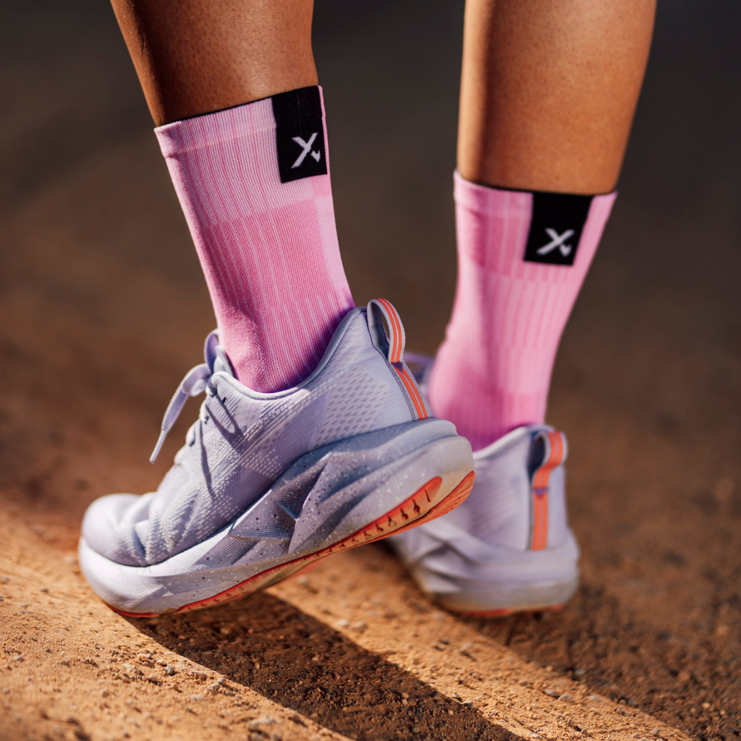 Slight Pink Minimalist Crew Socks
