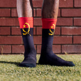 Angola Flag Socks