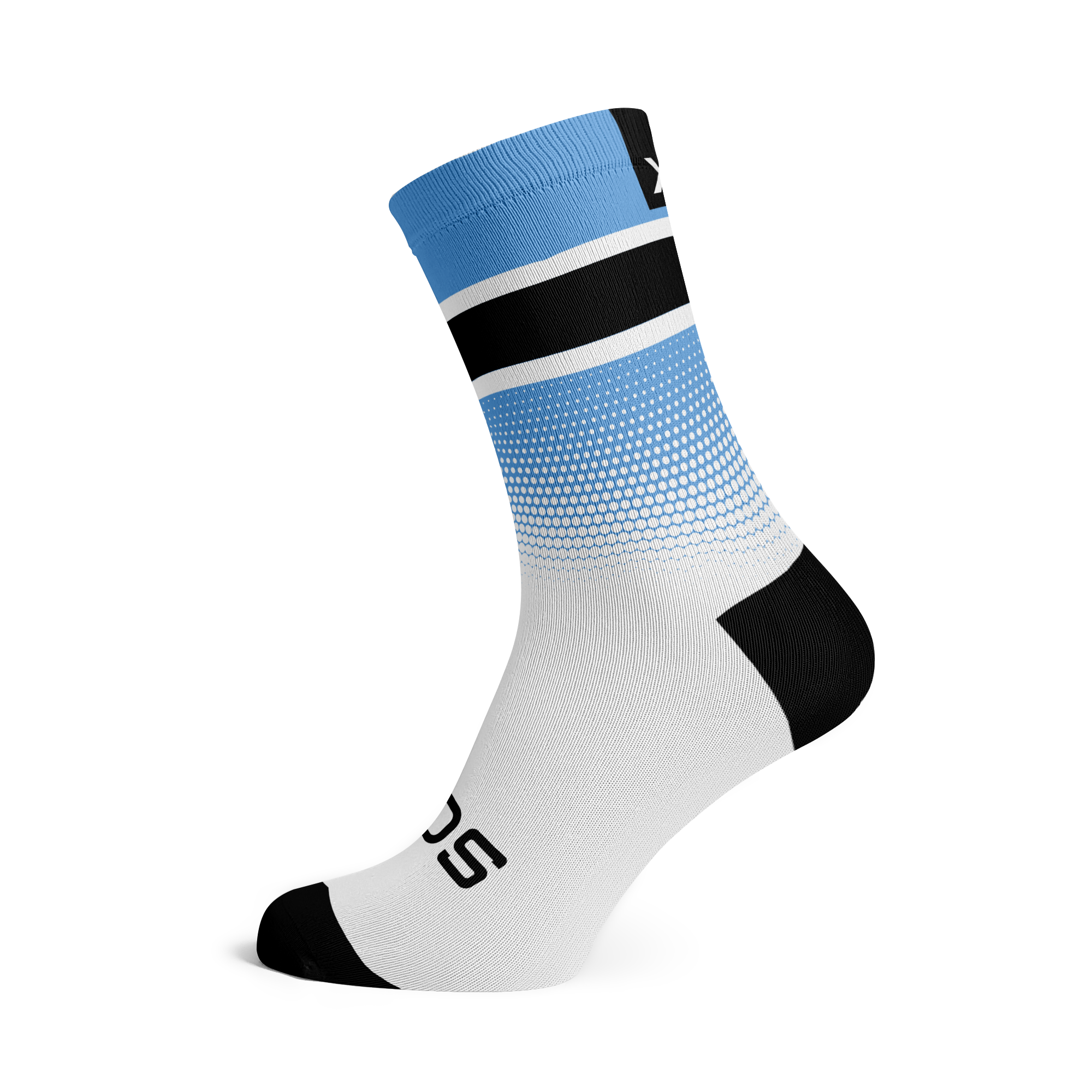Botswana Flag Crew Socks