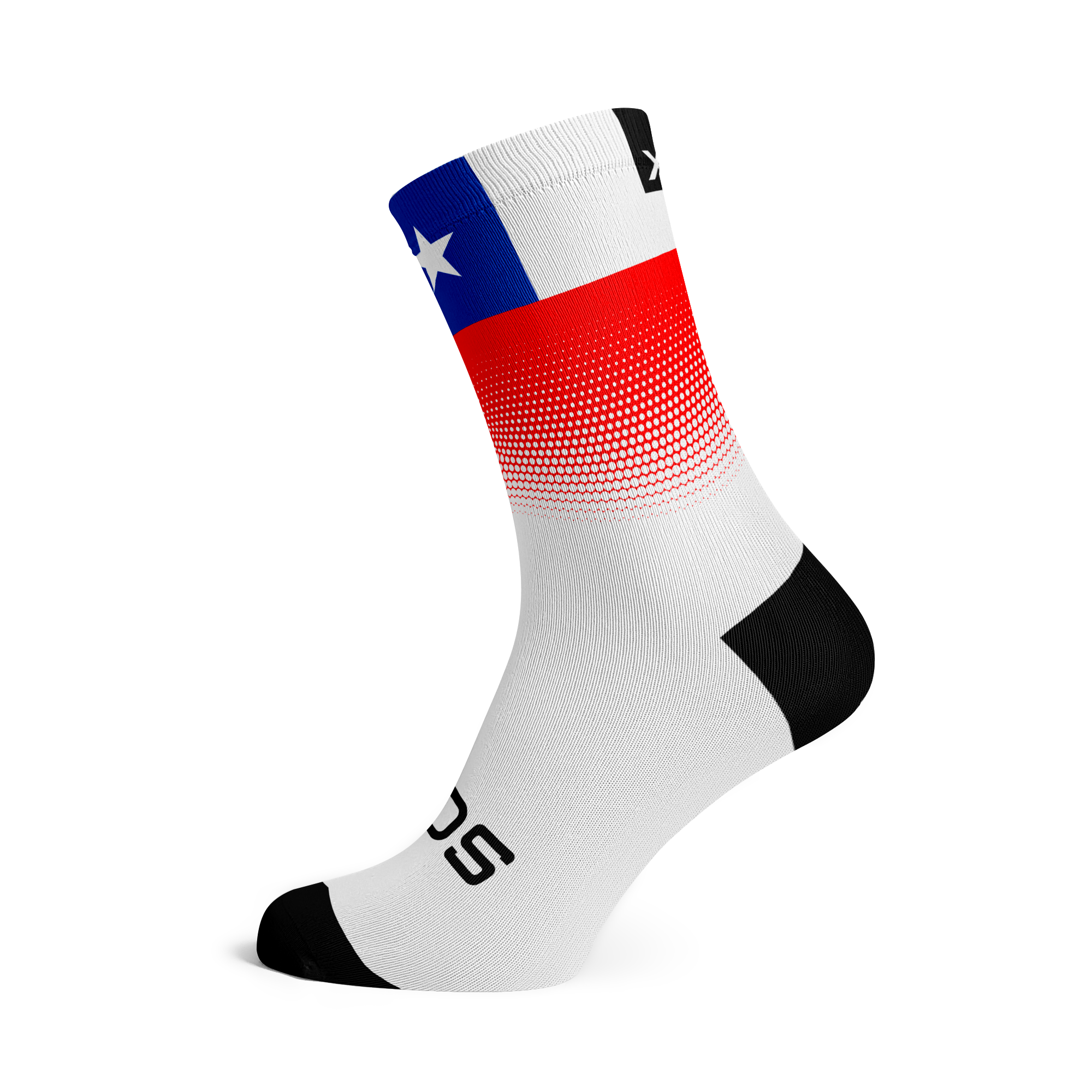 Chile Flag Crew Socks