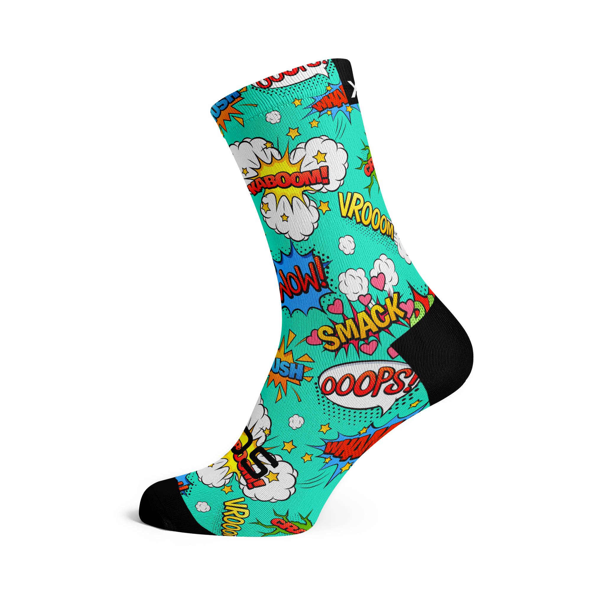 Comic Cycling Crew Socks